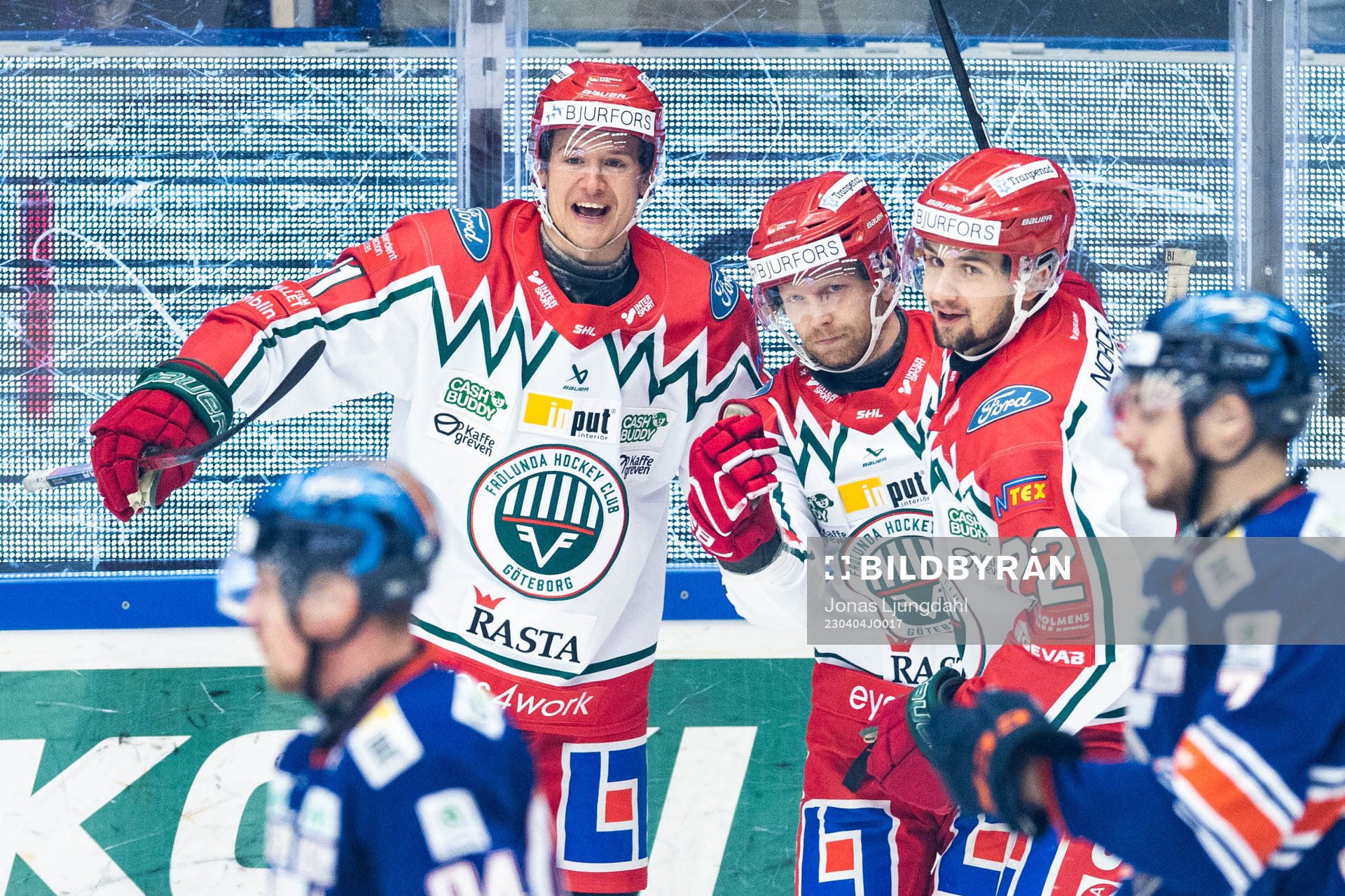 Frölundas Ryan Lasch jublar