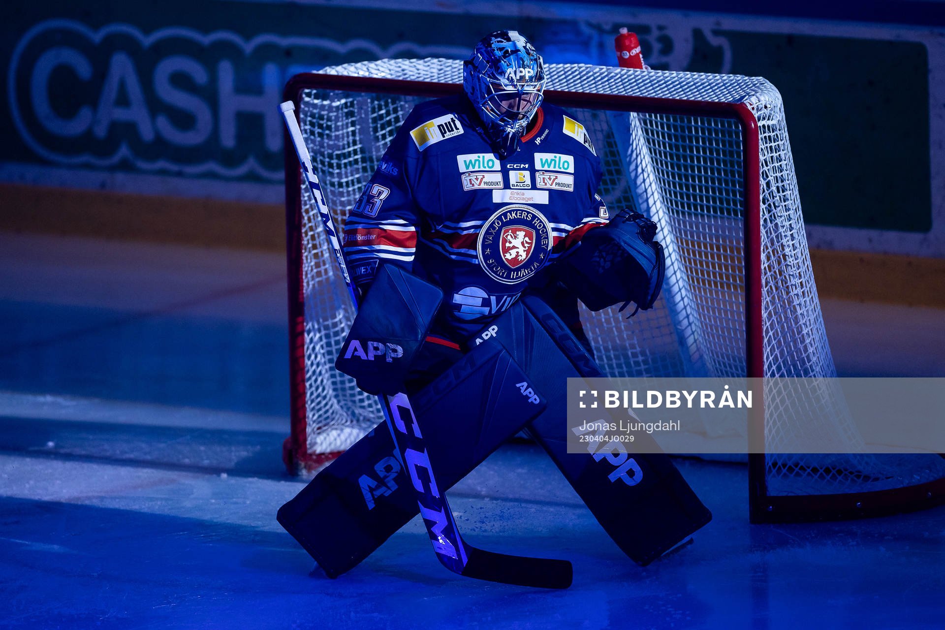 Växjös målvakt Emil Larmi