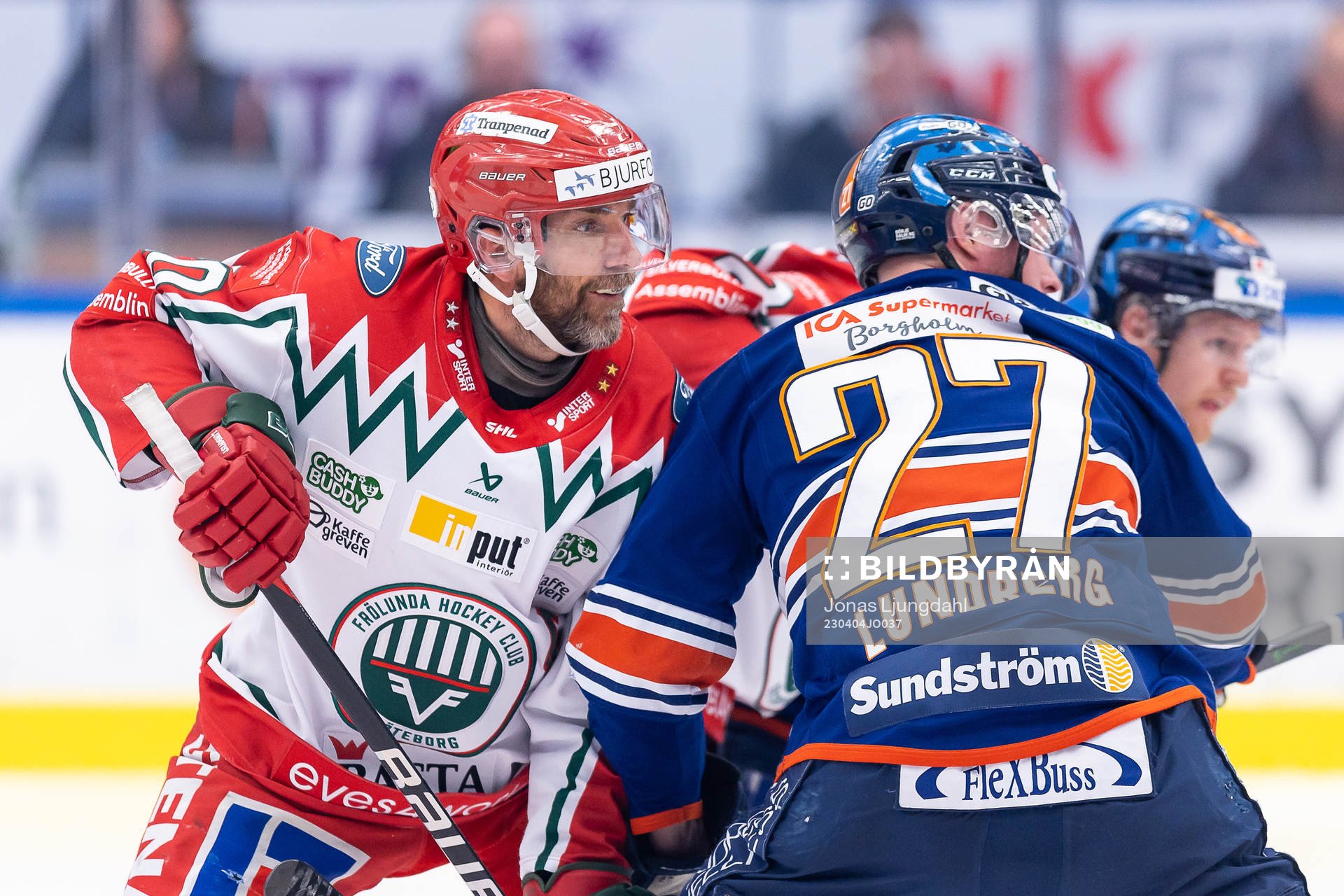 Frölundas Joel Lundqvist och Växjös Martin Lundberg