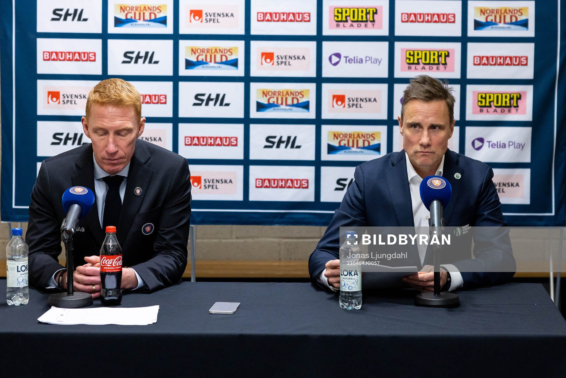 Växjös tränare Jörgen Jönsson och Frölundas tränare