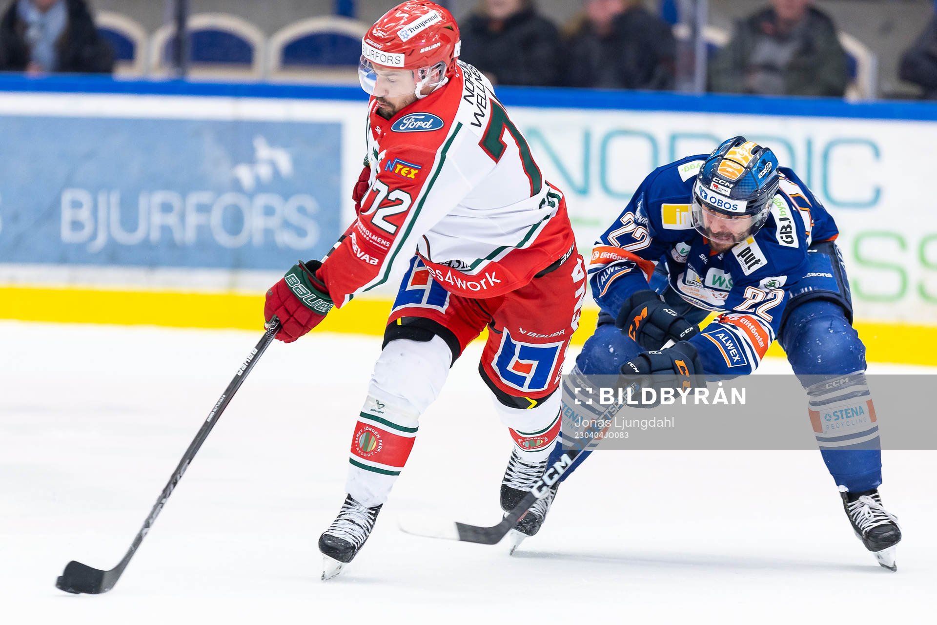 Frölundas Patrik Carlsson och Växjös Tobias Rieder