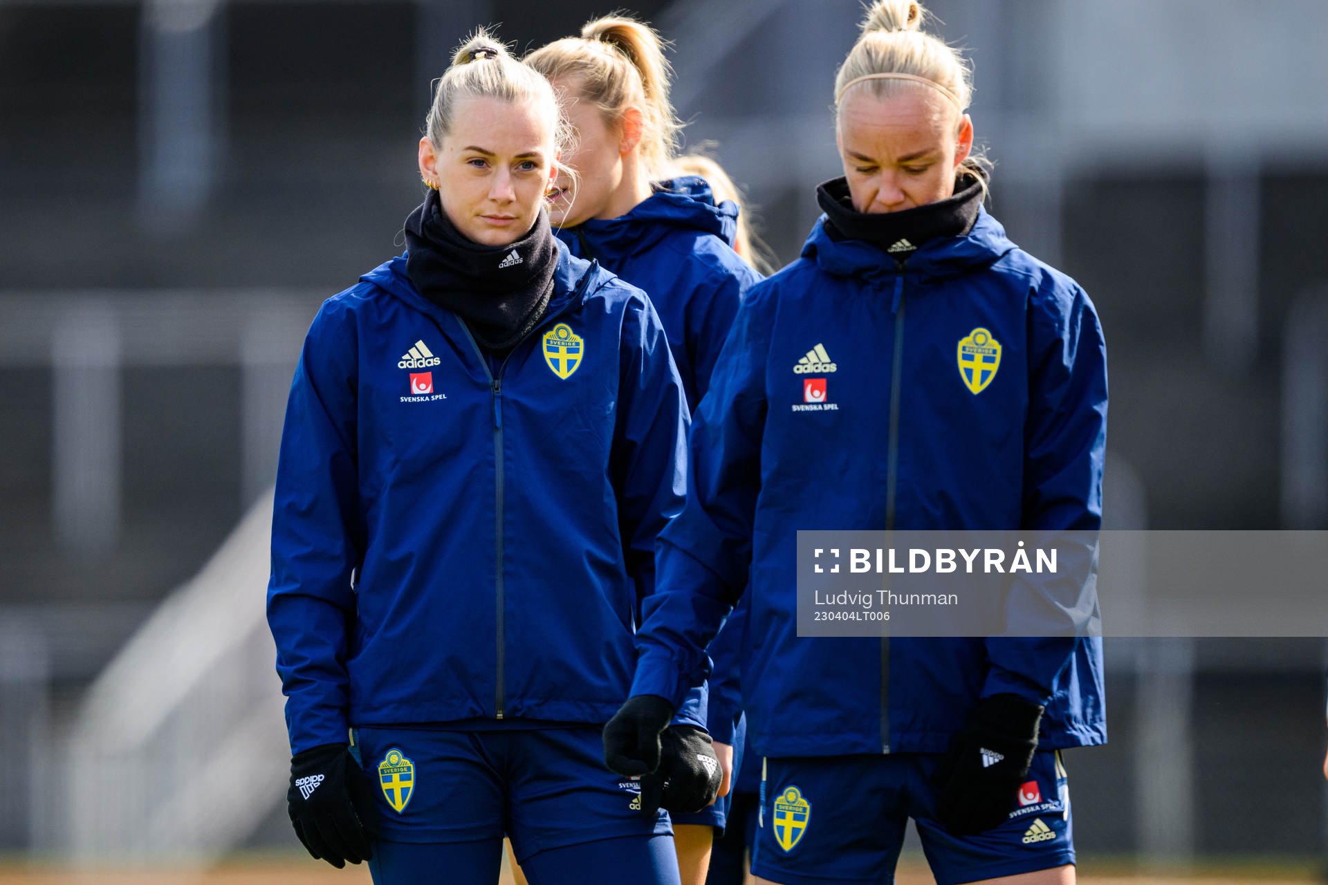Stina Blackstenius and Caroline Seger
