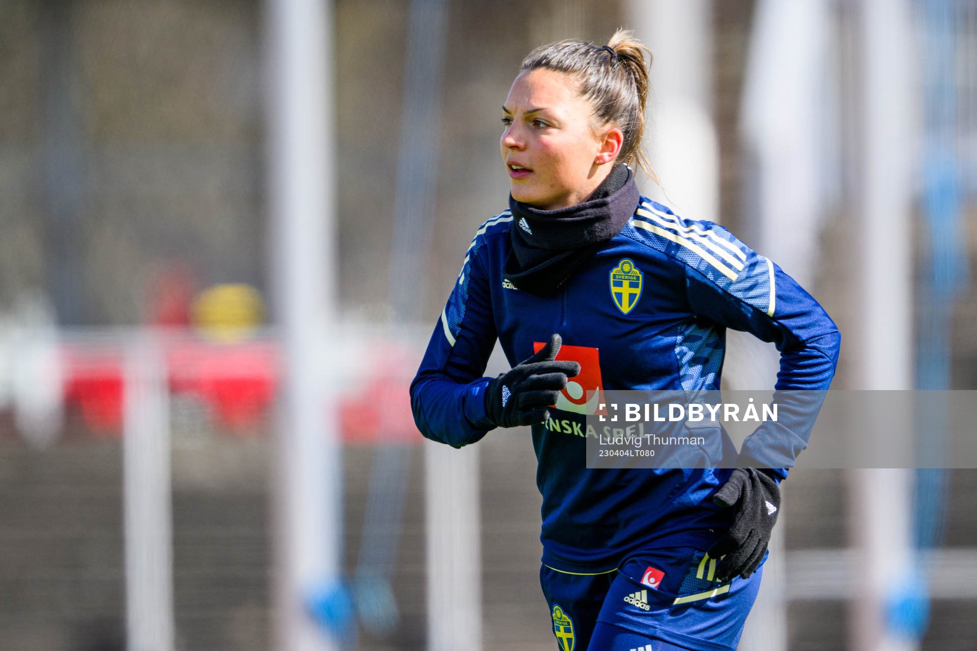 Johanna Rytting Kaneryd during a training session with women’s national football team Sweden on April 4, 2023 in Malmö. 