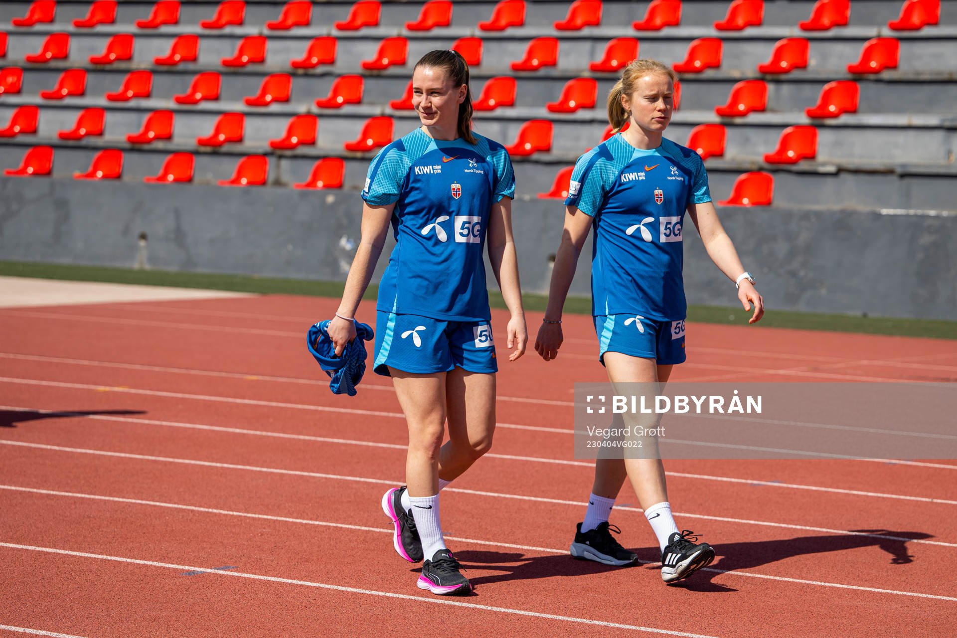 Elisabeth Terland and Julie Blakstad of the Norwegian