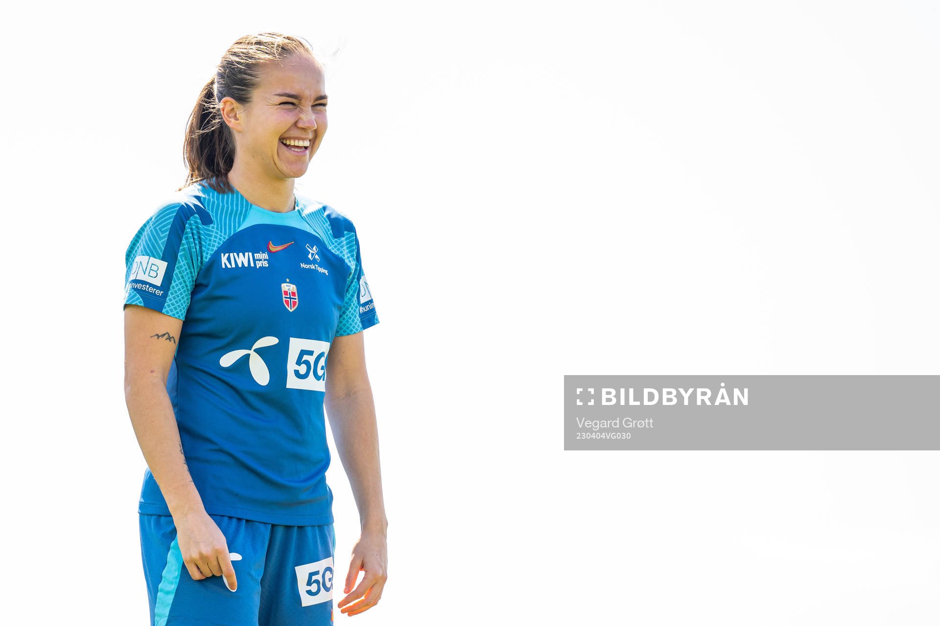 Guro Reiten of the Norwegian women's national football team