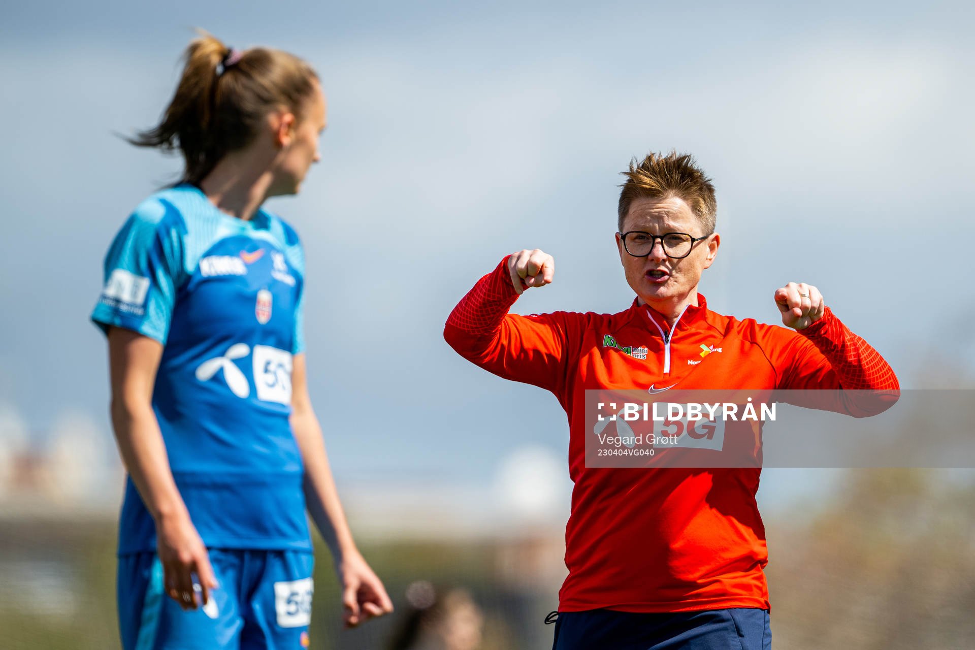 Monica Knudsen, assistant coach of the Norwegian women's