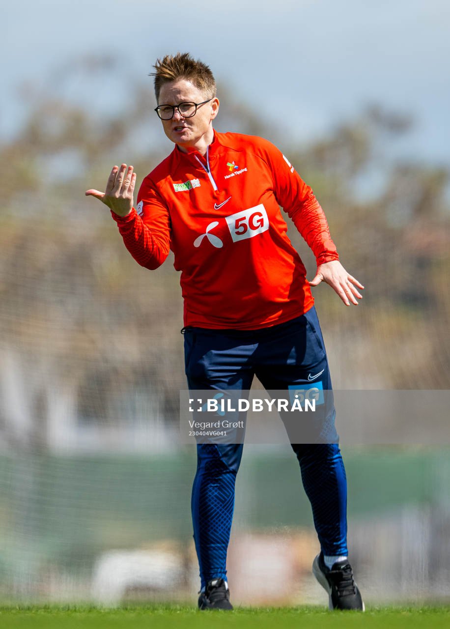 Monica Knudsen, assistant coach of the Norwegian women's
