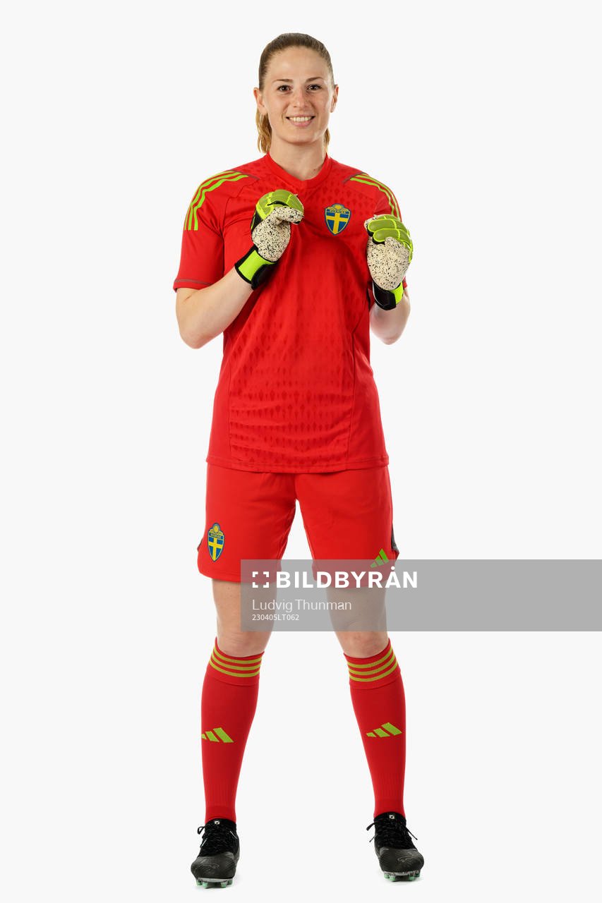 Goalkeeper Tove Enblom of the Swedish women's national