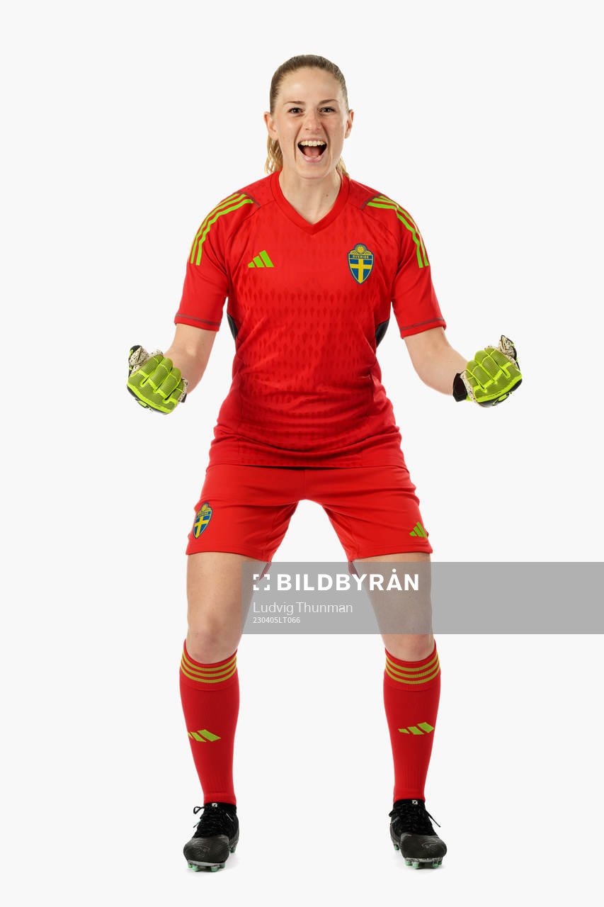 Goalkeeper Tove Enblom of the Swedish women's national