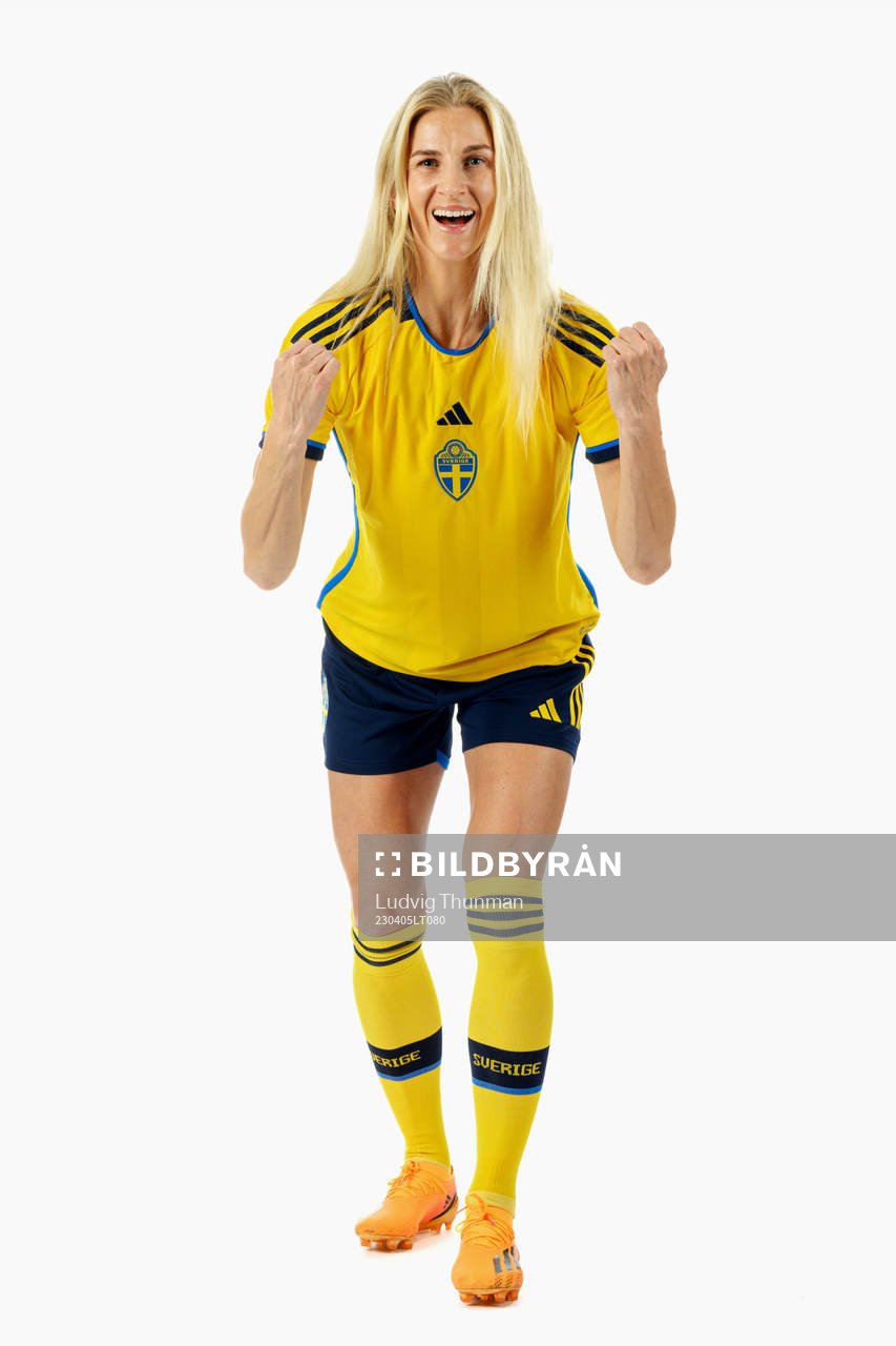 Sofia Jakobsson of the Swedish women's national football