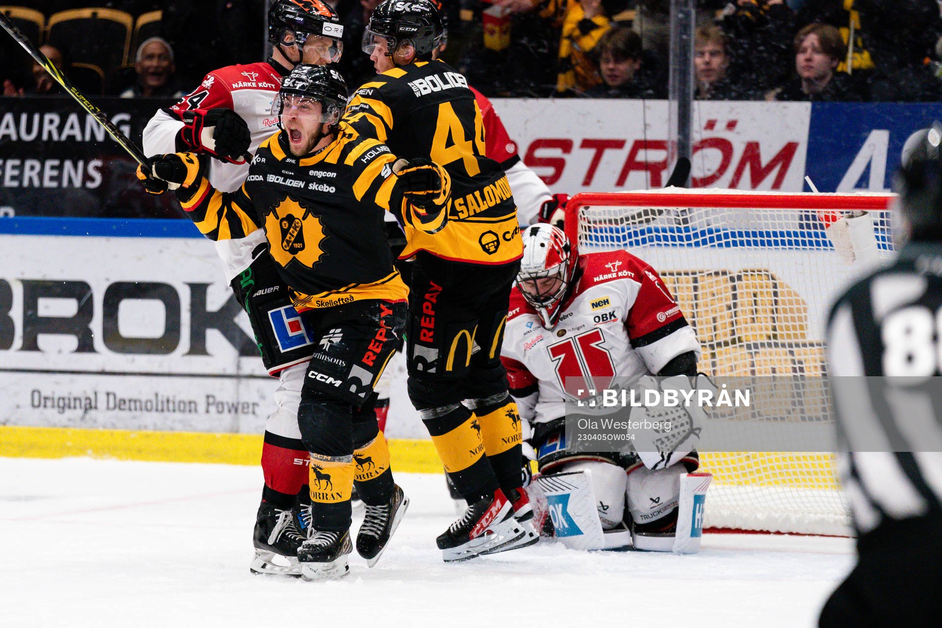 Skellefteås Andreas Wingerli jublar