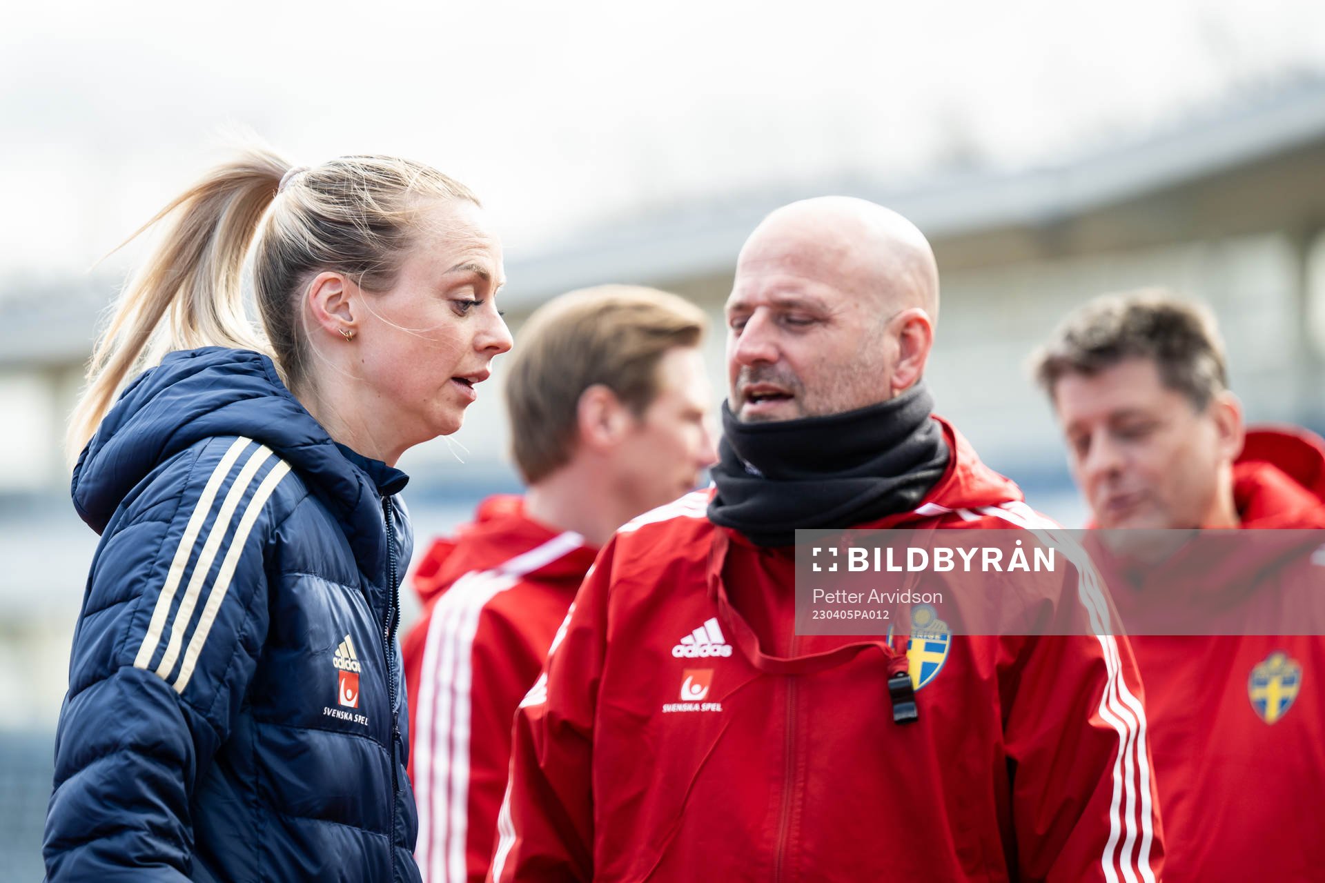 Amanda Ilestedt and assistant coach Magnus Wikman
