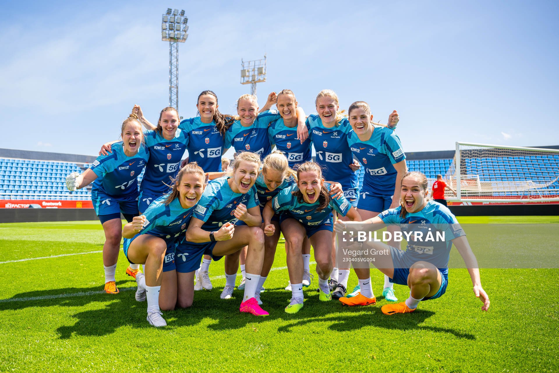 Players of the Norwegian women's national football team