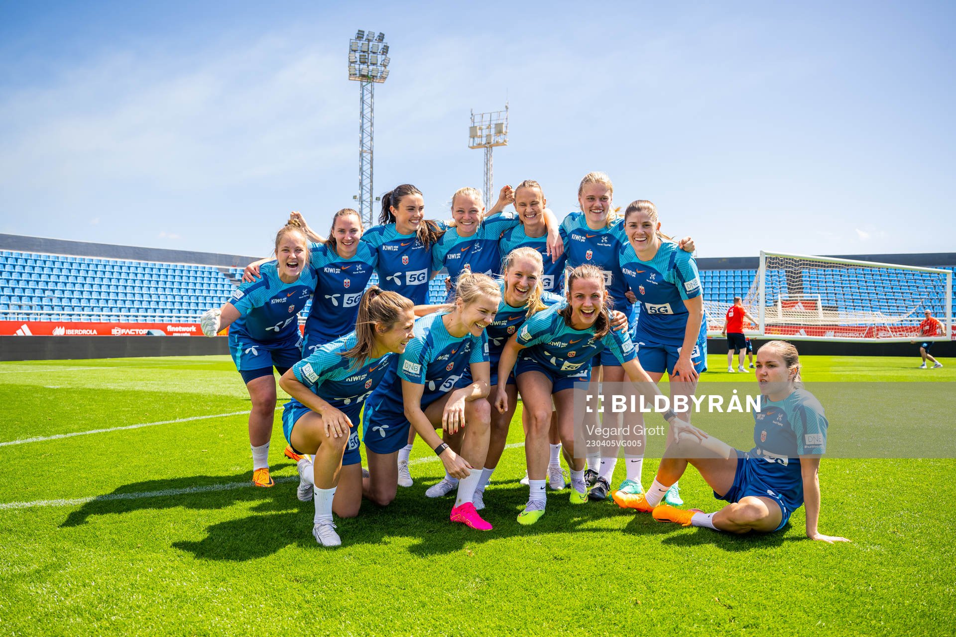 Players of the Norwegian women's national football team