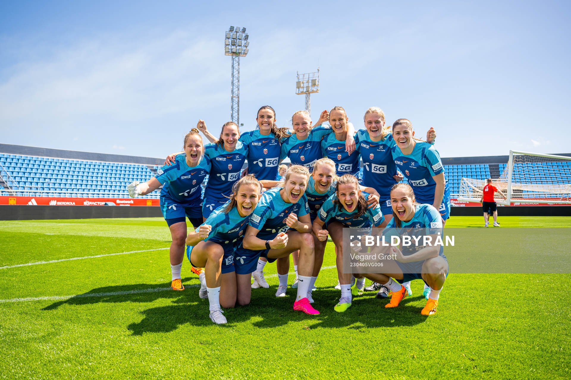 Players of the Norwegian women's national football team