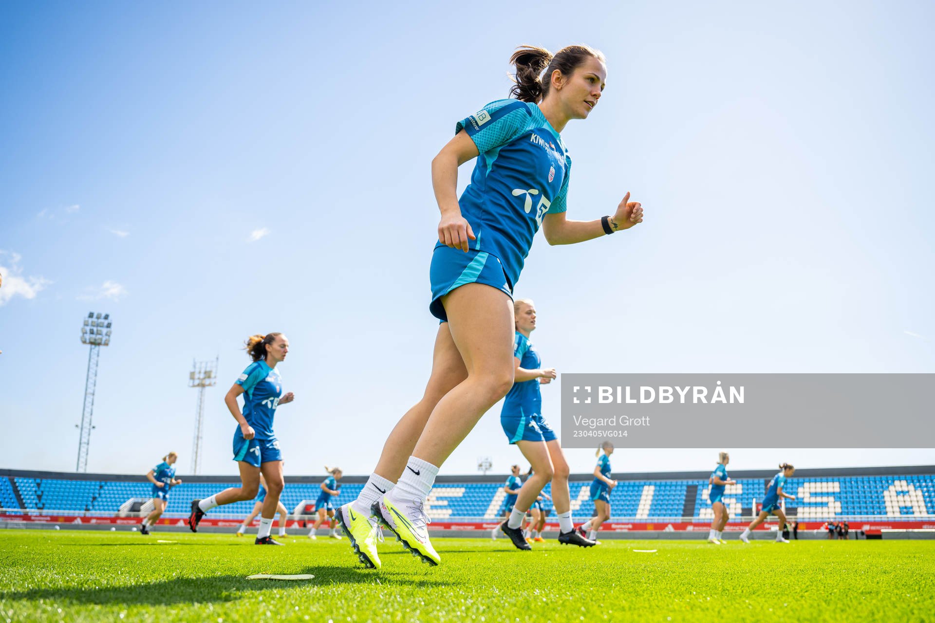Tuva Hansen of the Norwegian women's national football team
