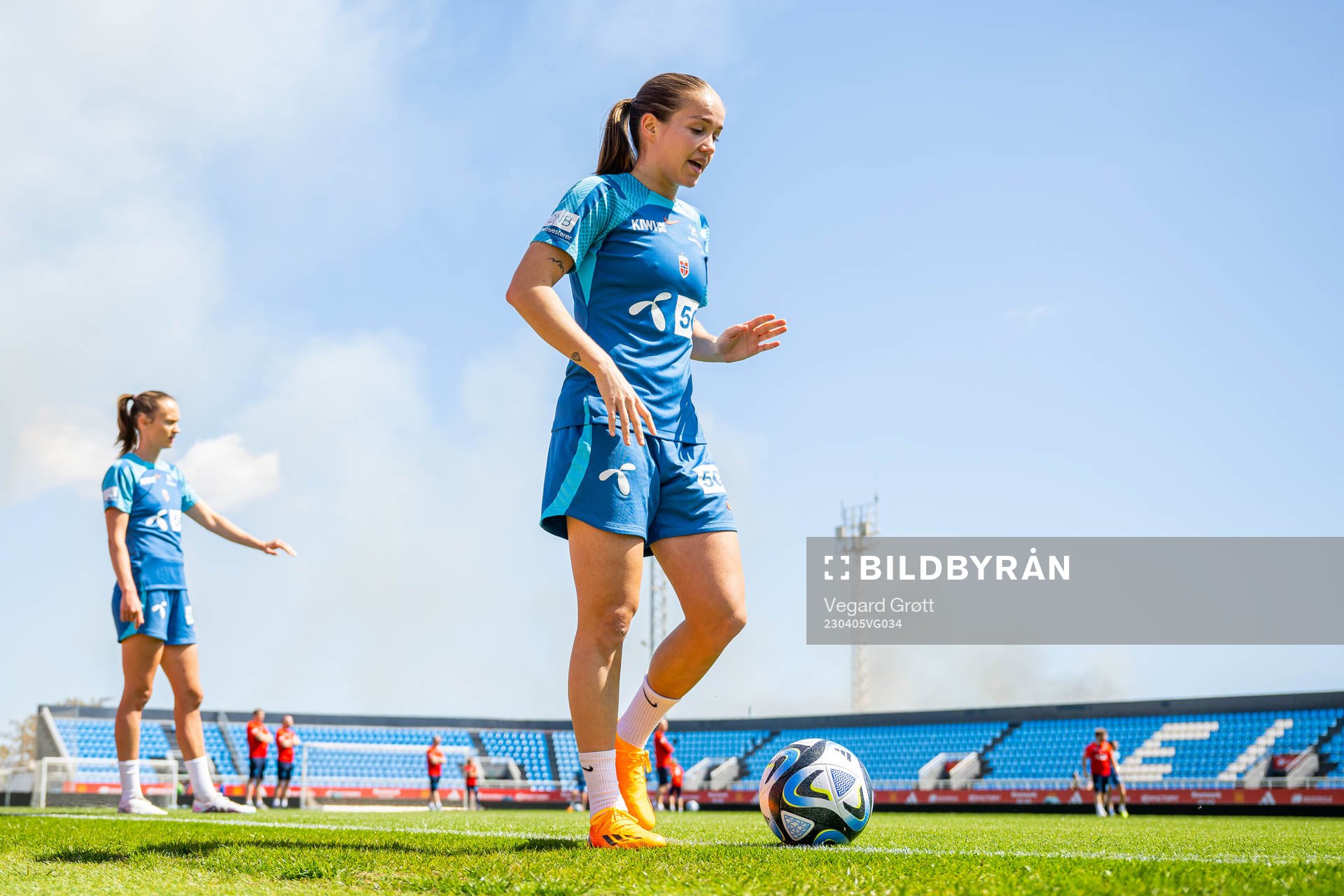 Guro Reiten of the Norwegian women's national football team