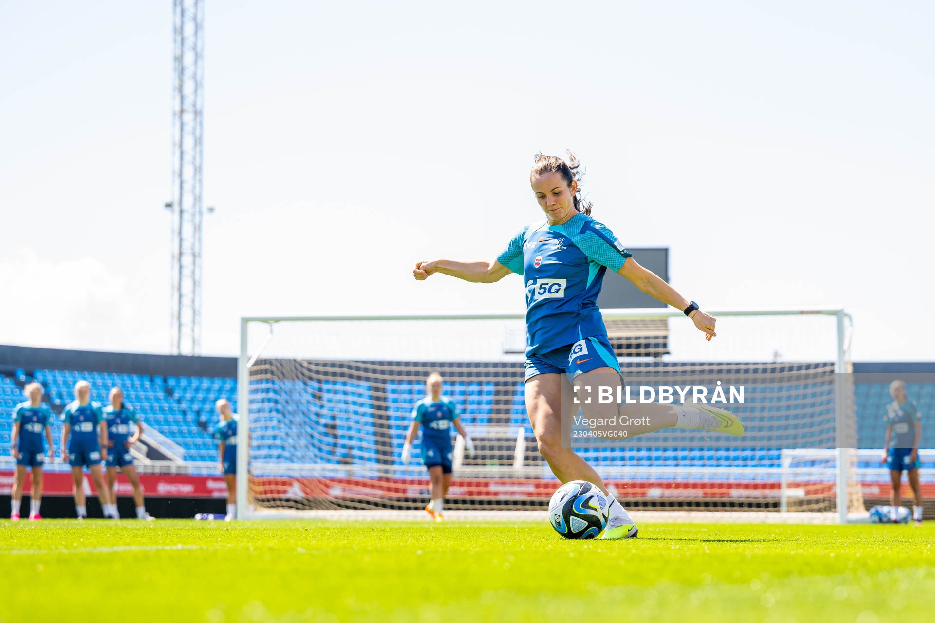 Tuva Hansen of the Norwegian women's national football team