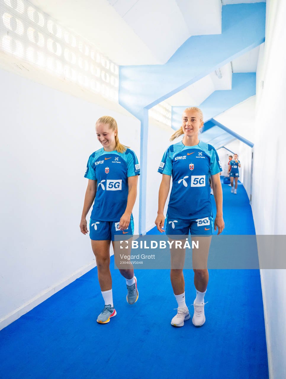 Amalie Eikeland and Anja Sønstevold of the Norwegian