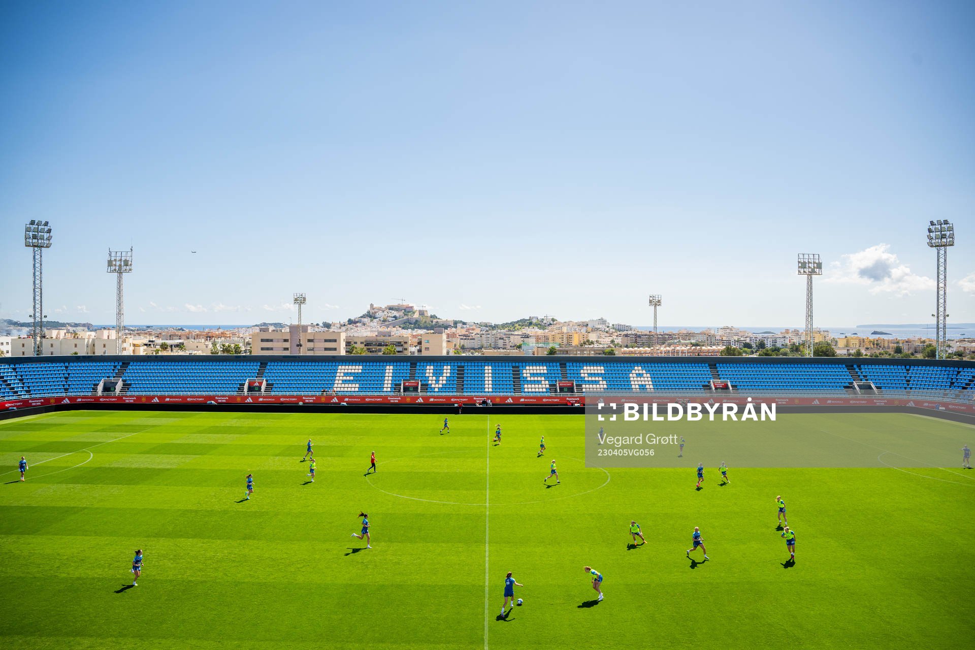 General view of Palladium Can Misses during a training session with the Norwegian women's national football team on April 5, 2023 in Ibiza. 