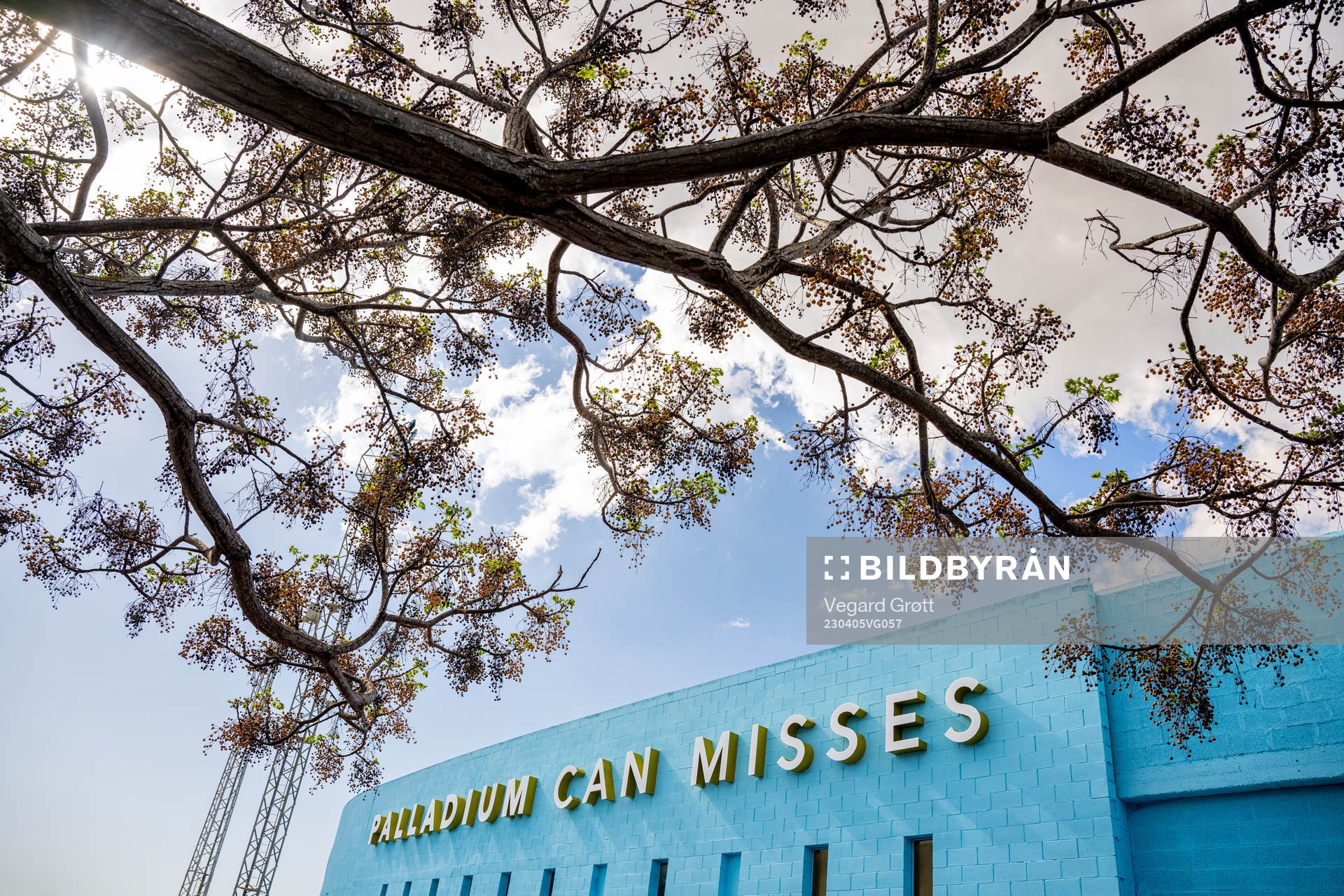 General view of Palladium Can Misses ahead of a training session with the Norwegian women's national football team on April 5, 2023 in Ibiza. 