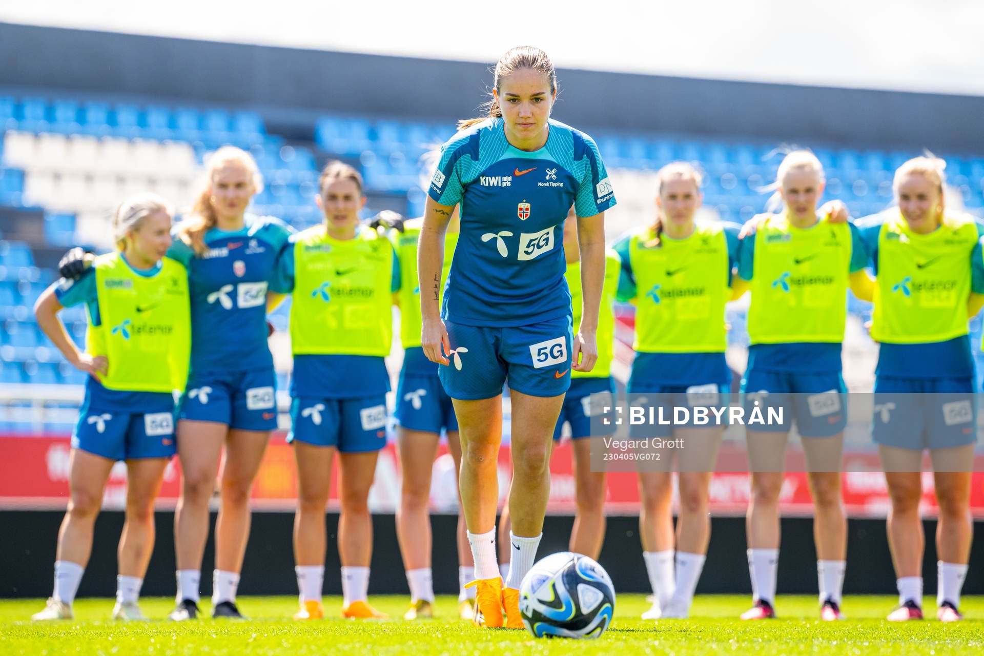 Guro Reiten of the Norwegian women's national football team