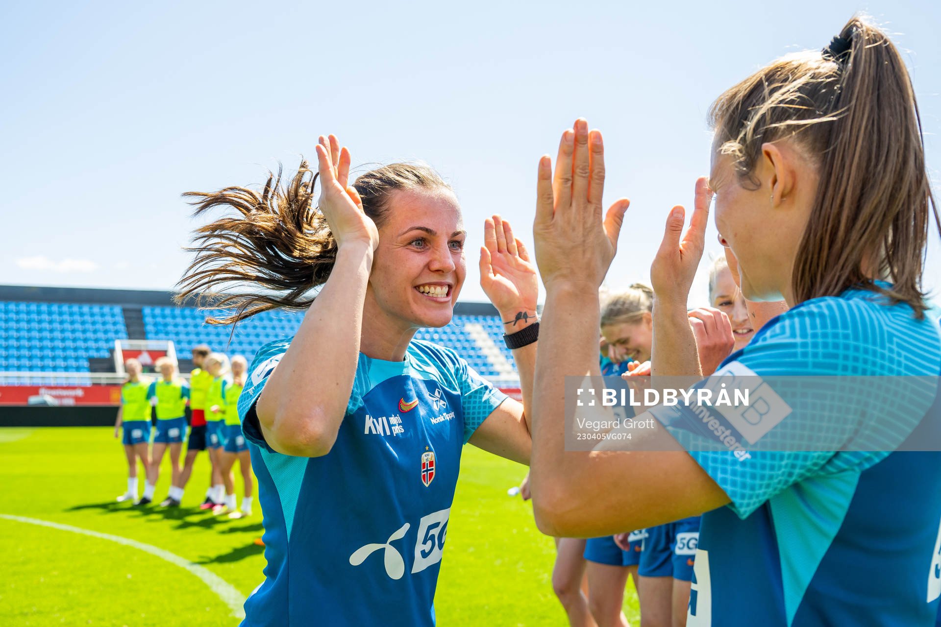 Tuva Hansen of the Norwegian women's national football team