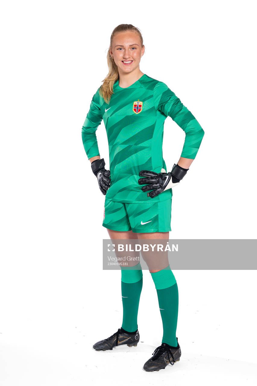 Goalkeeper Sunniva Skoglund of the Norwegian women’s