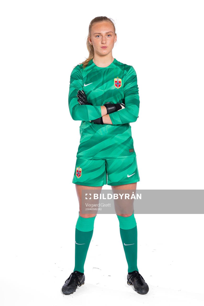 Goalkeeper Sunniva Skoglund of the Norwegian women’s