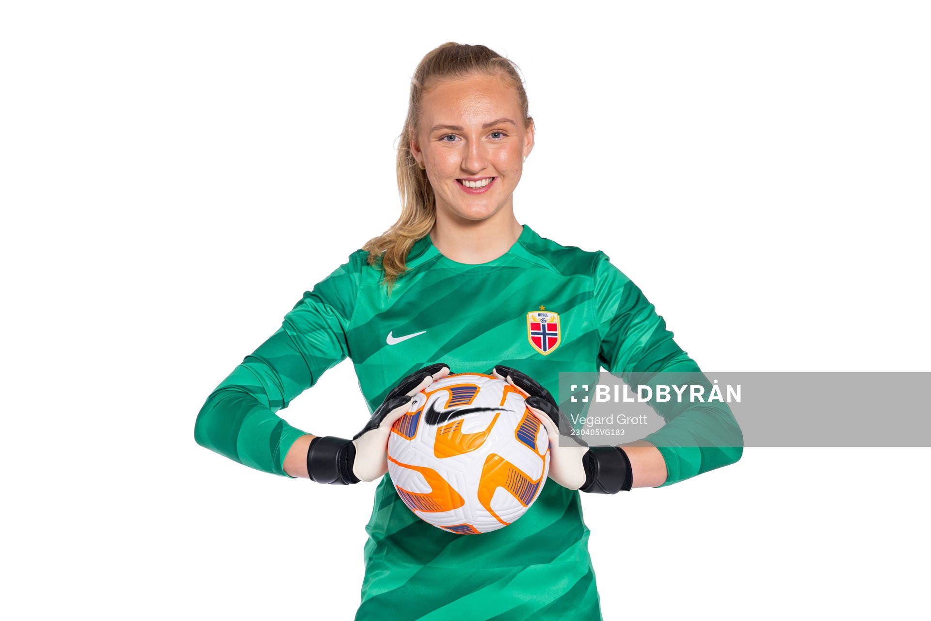 Goalkeeper Sunniva Skoglund of the Norwegian women’s