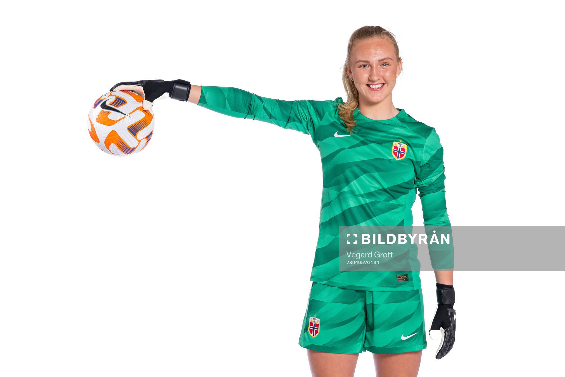 Goalkeeper Sunniva Skoglund of the Norwegian women’s