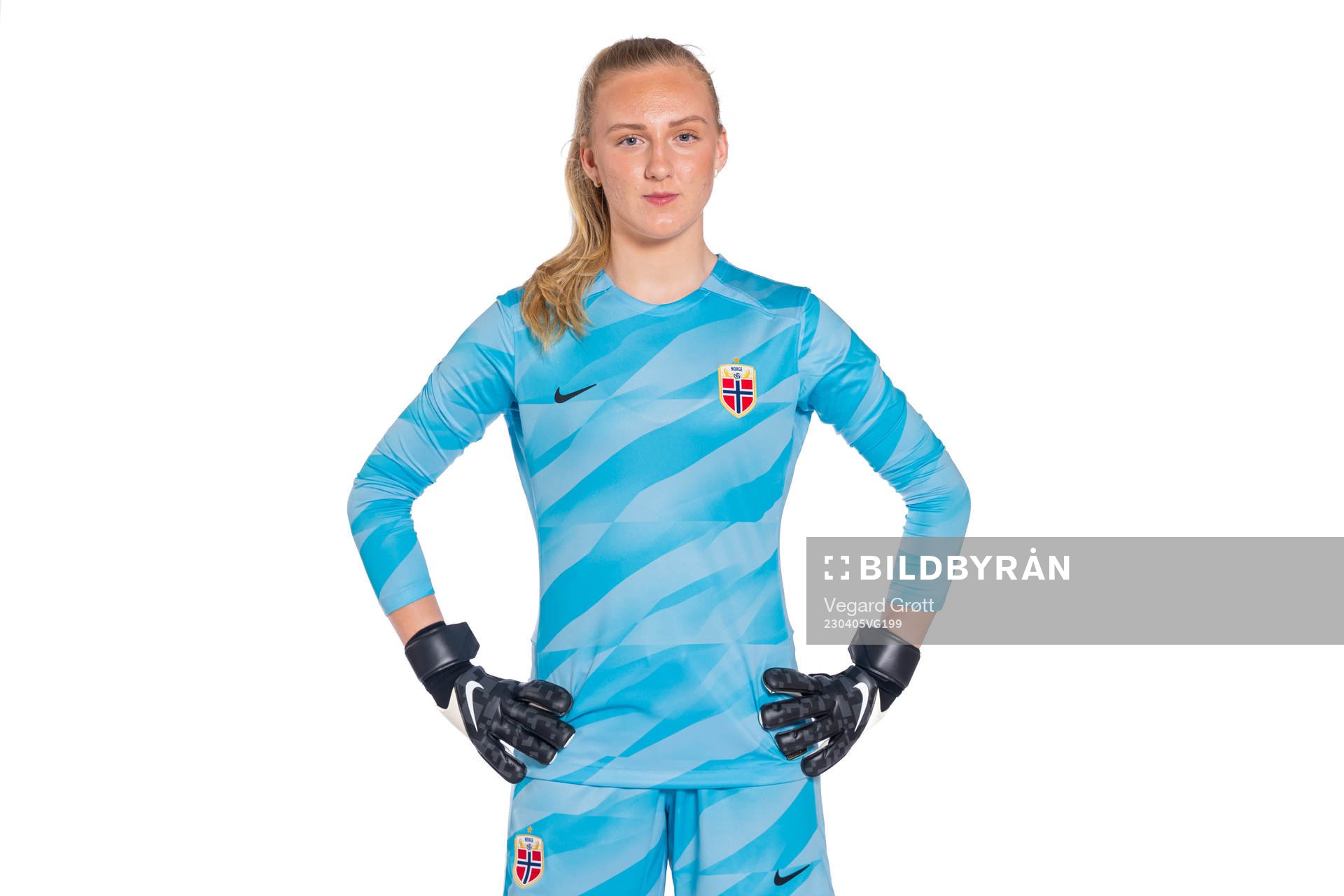 Goalkeeper Sunniva Skoglund of the Norwegian women’s