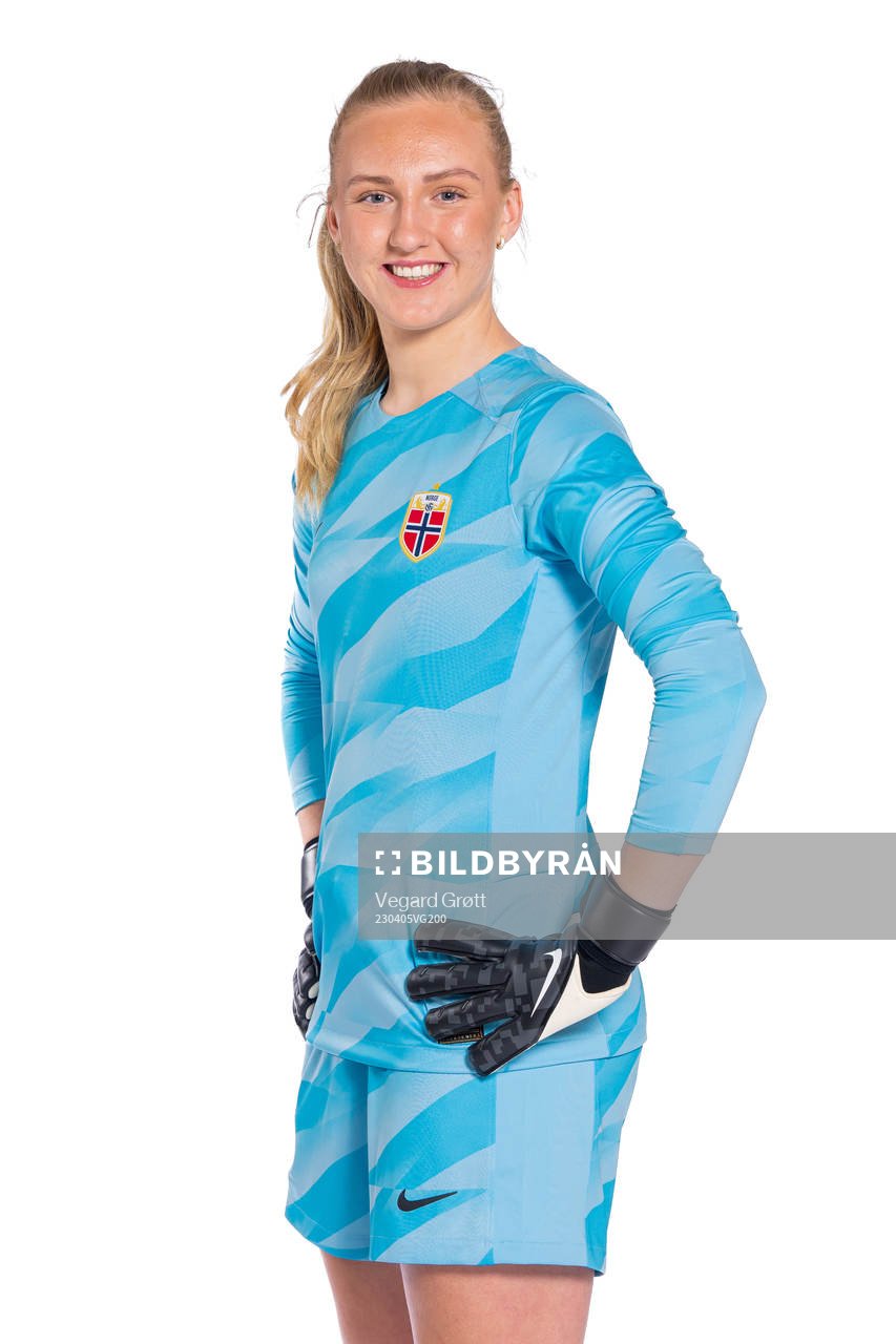 Goalkeeper Sunniva Skoglund of the Norwegian women’s