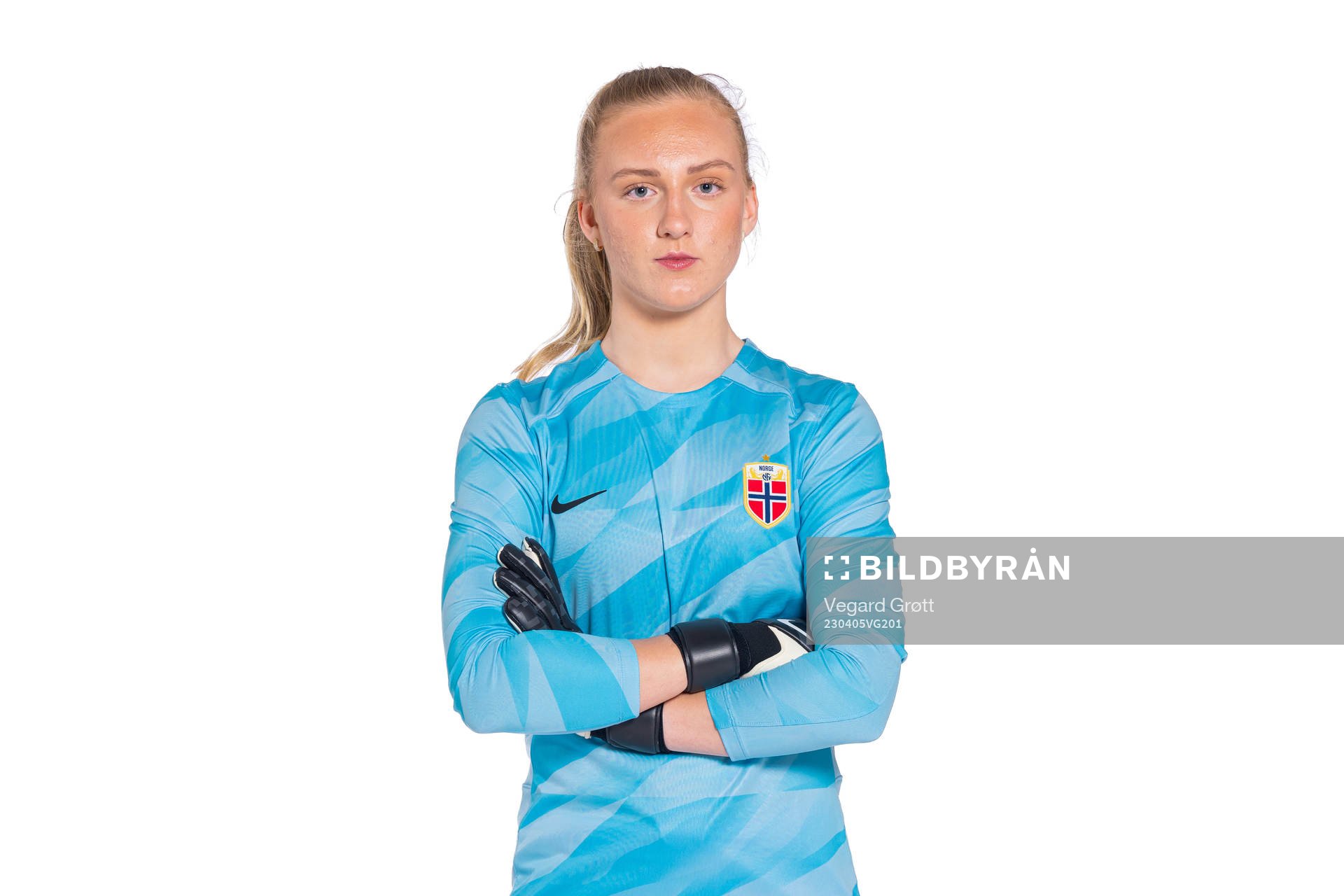 Goalkeeper Sunniva Skoglund of the Norwegian women’s
