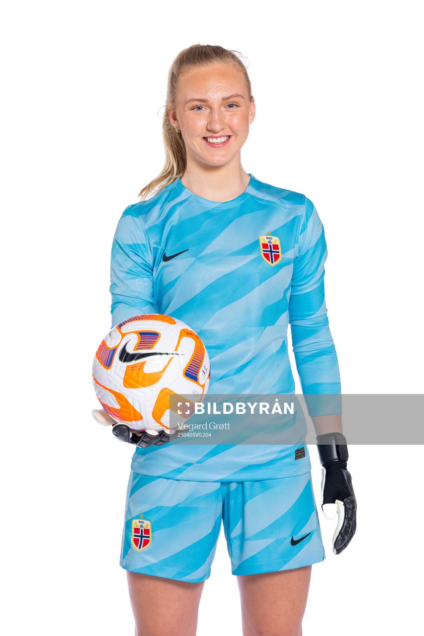 Goalkeeper Sunniva Skoglund of the Norwegian women’s