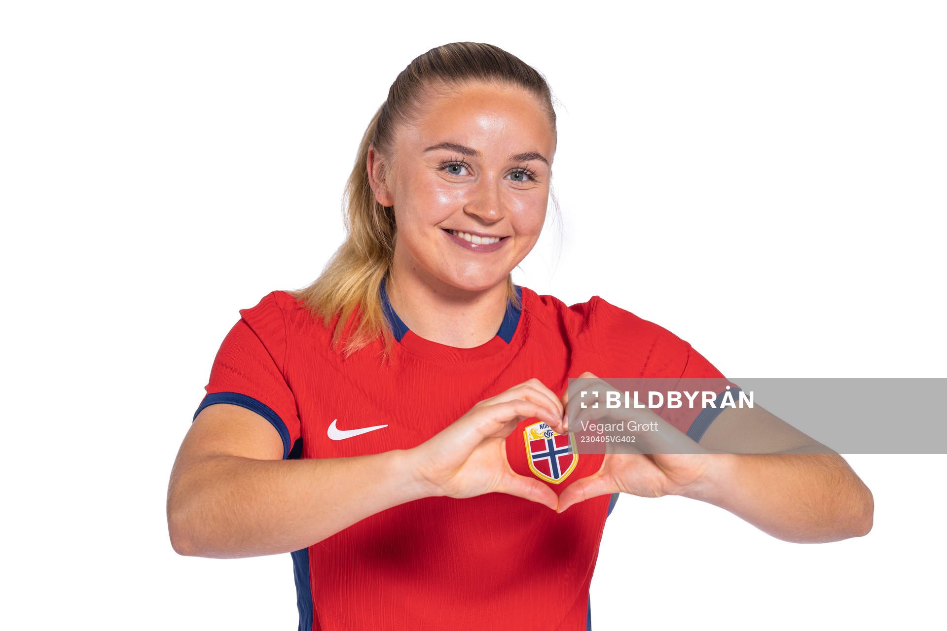 Anna Langås Jøsendal of the Norwegian women’s national football team poses for a portrait on April 4, 2023 in Ibiza. 