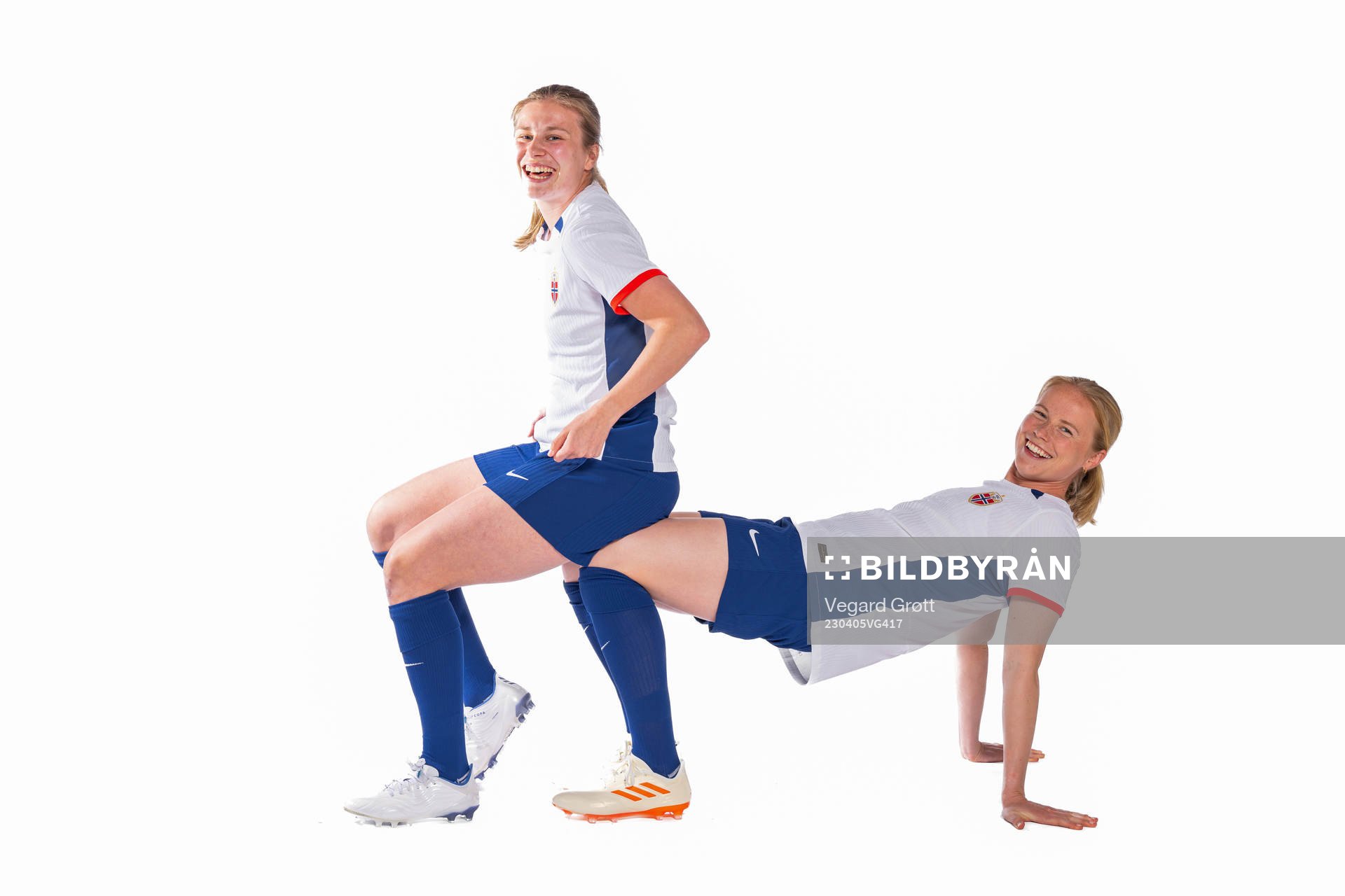 Cesilie Andreassen and Julie Blakstad of the Norwegian