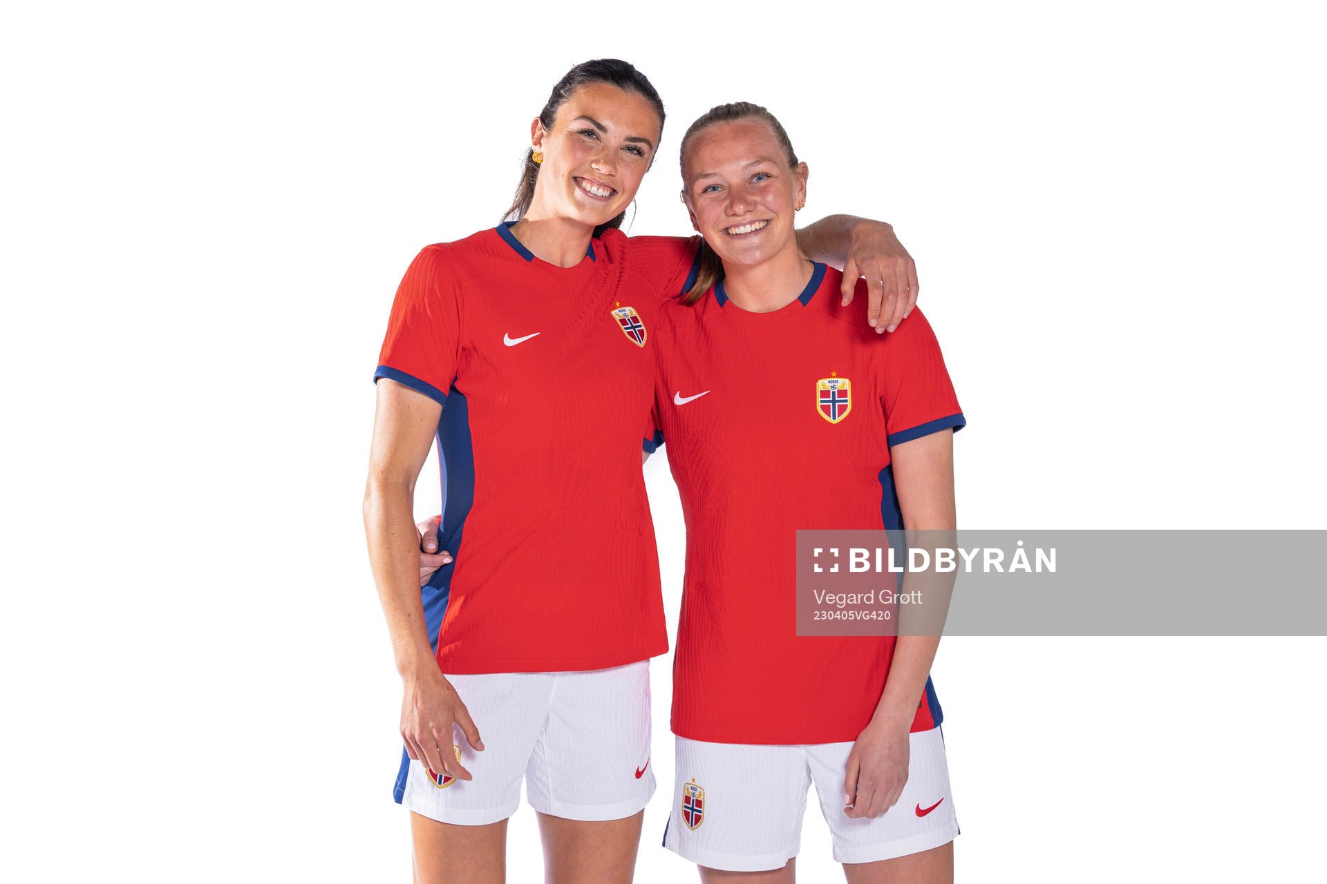Ingrid Syrstad Engen and Frida Maanum of the Norwegian
