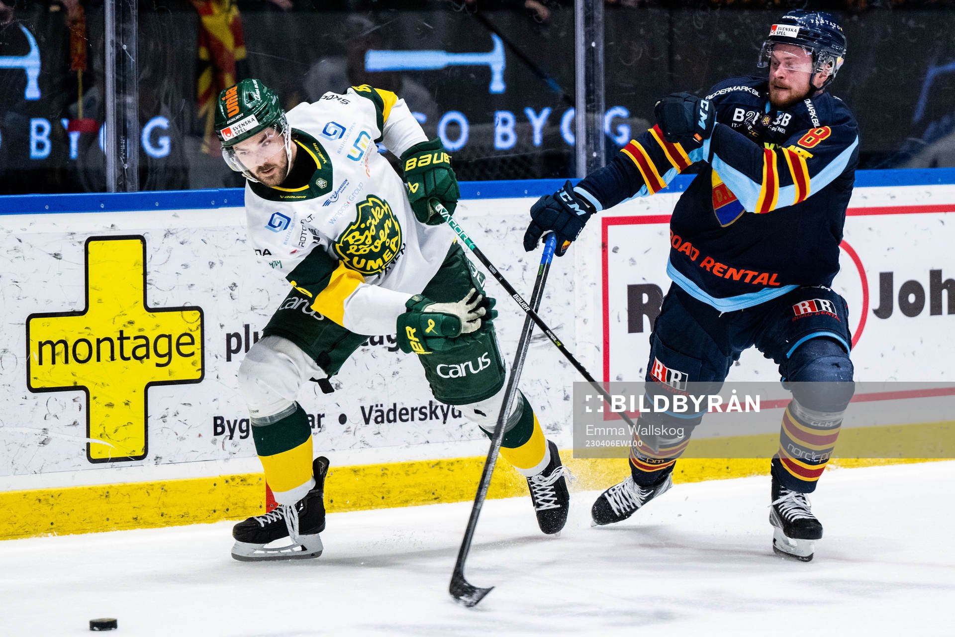 Björklövens Veeti Vainio och Djurgårdens Linus Arnesson