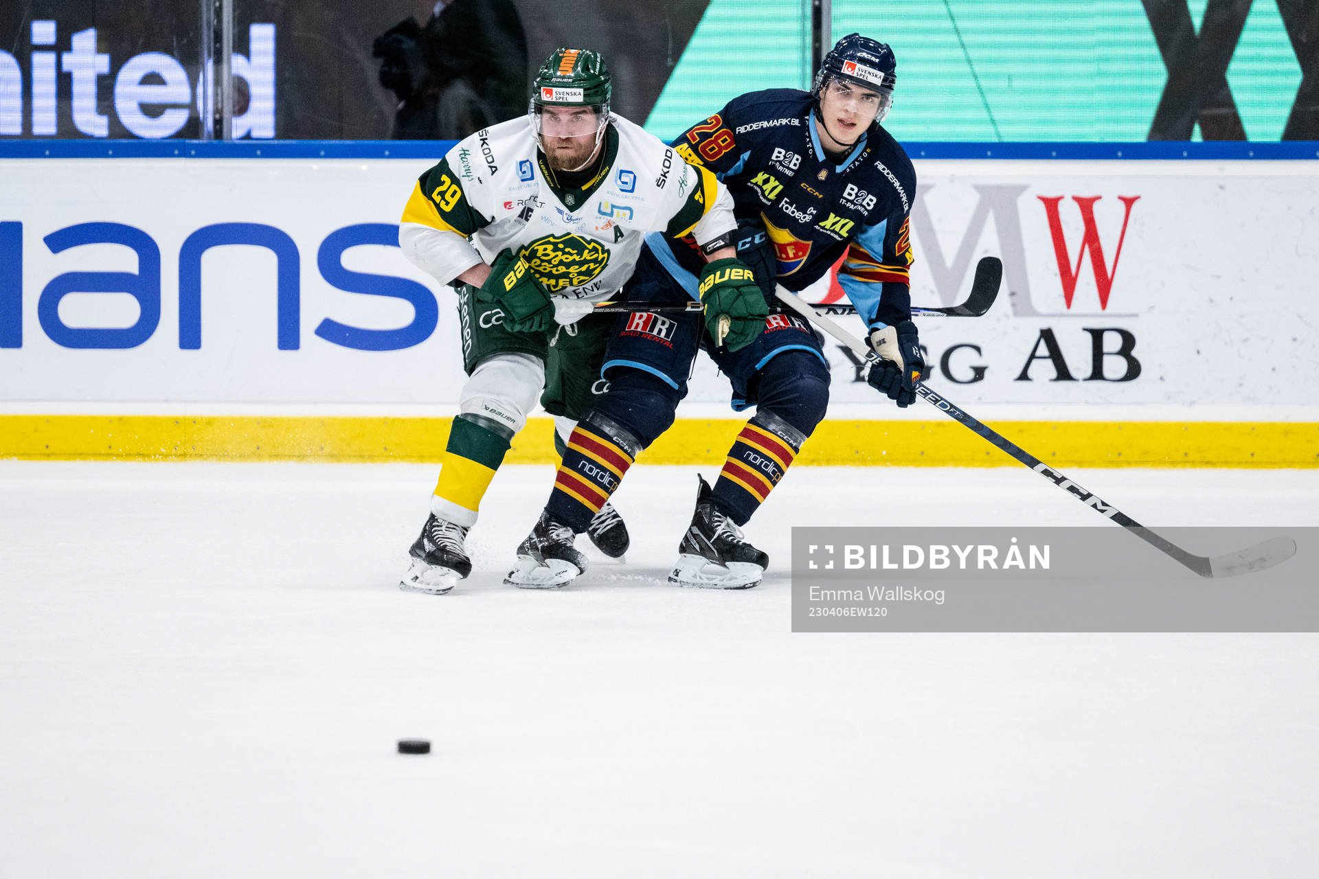 Björklövens Alexander Wiklund och Djurgårdens Liam