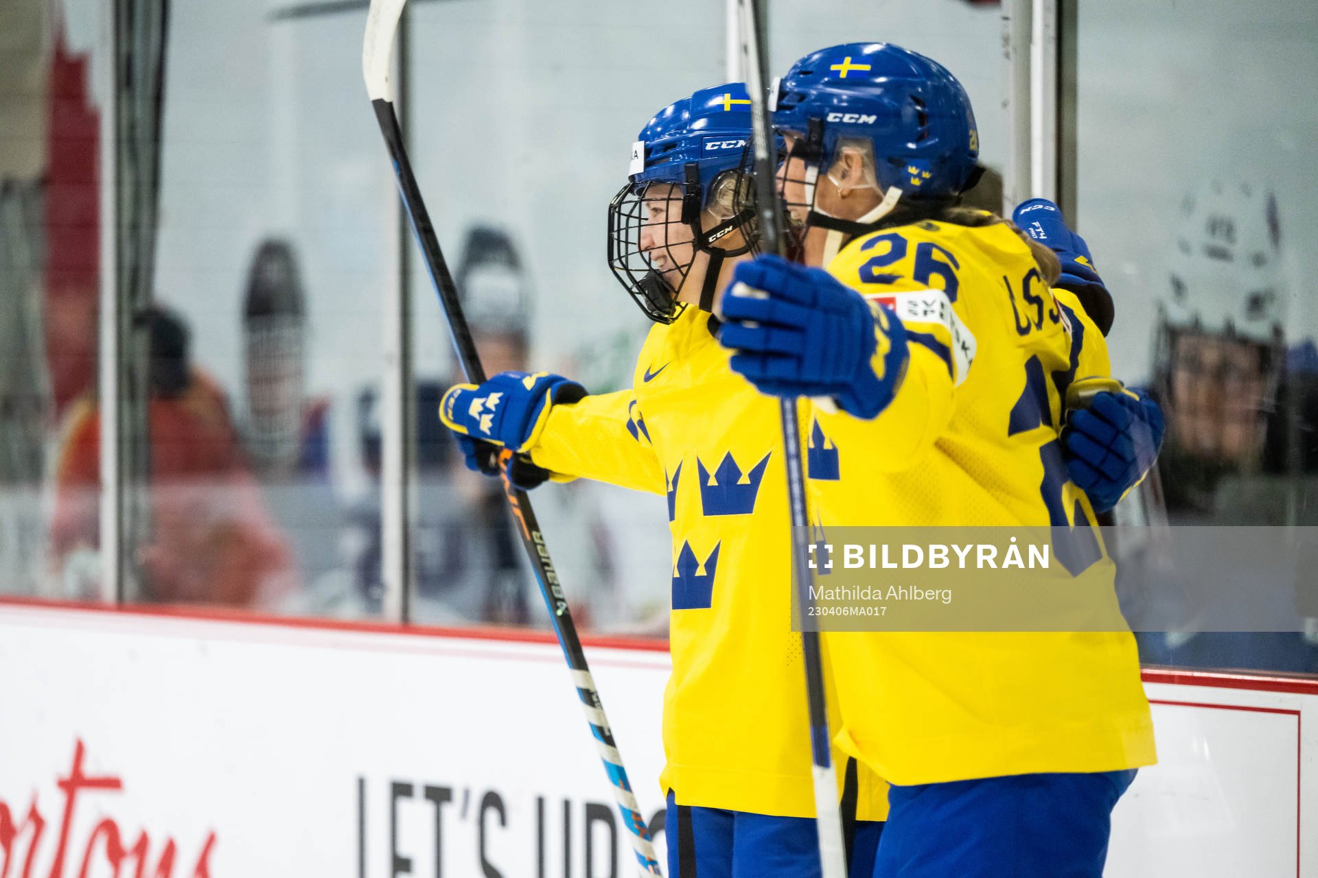 Hilda Svensson of Sweden celebrates