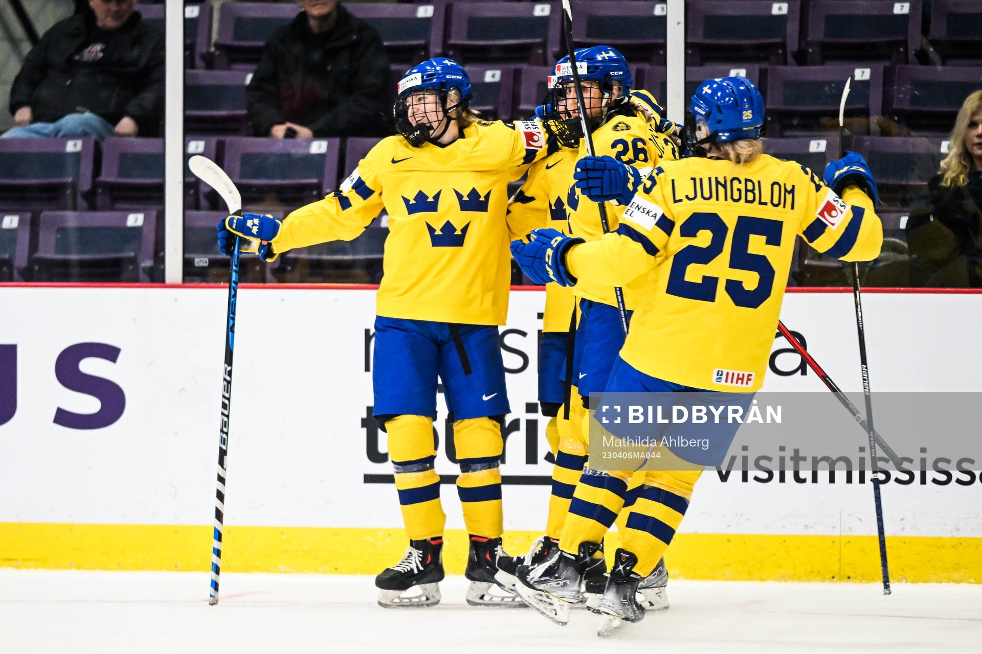 Hilda Svensson of Sweden celebrates