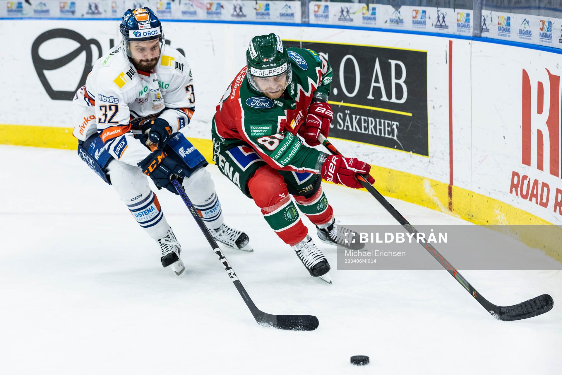 Växjös Lukas Bengtsson och Frölundas Ryan Lasch