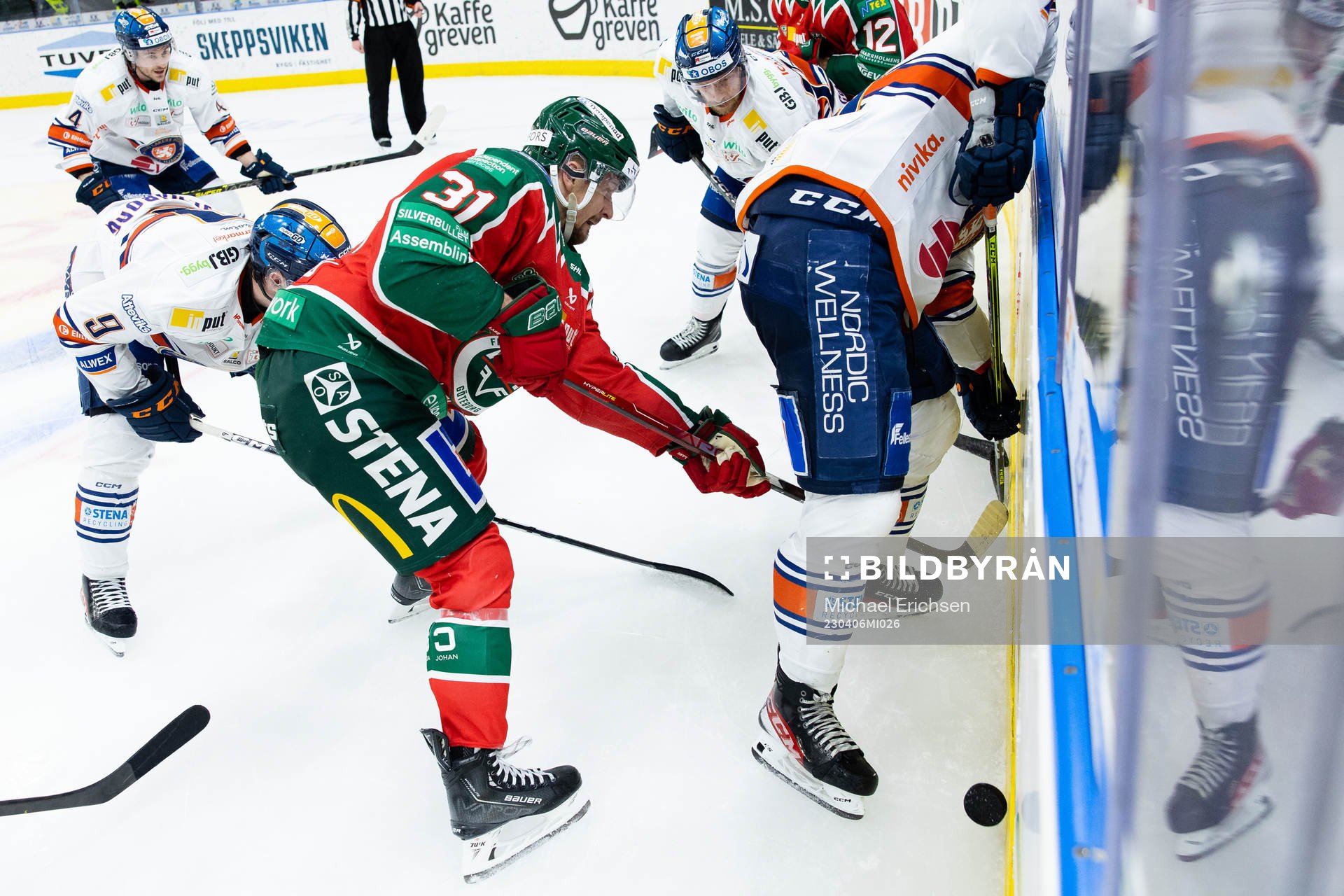 Frölundas Nicklas Lasu och Växjös Ludvig Nilsson
