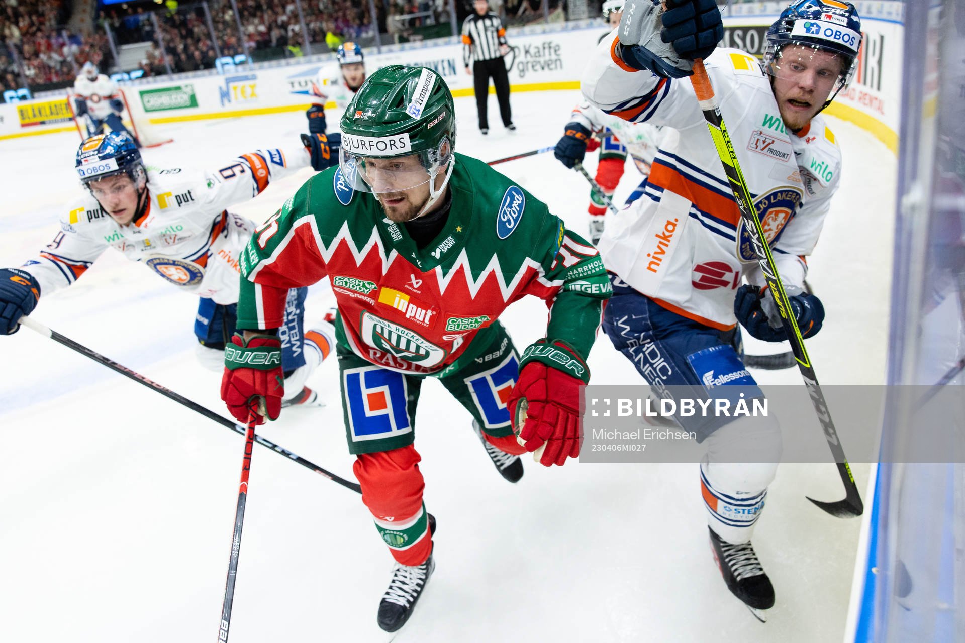 Frölundas Nicklas Lasu och Växjös Ludvig Nilsson