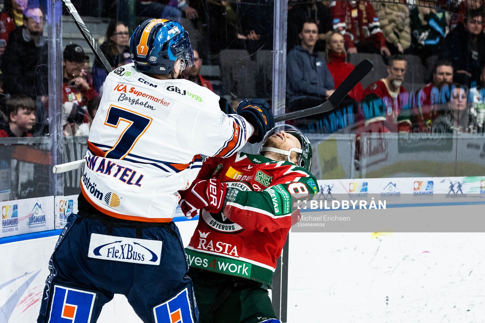 Växjös Hardy Häman Aktell och Frölundas Ryan Lasch