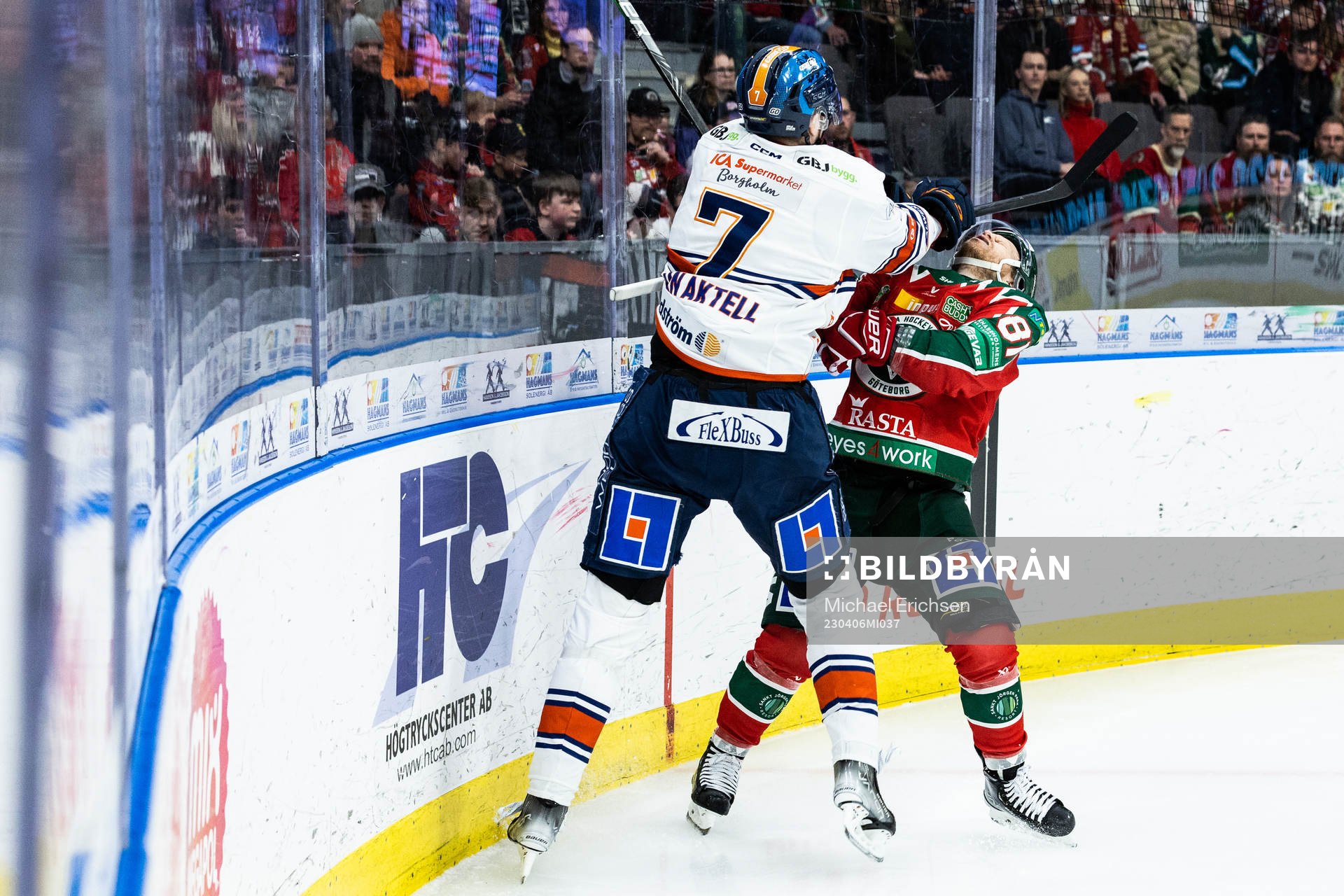 Växjös Hardy Häman Aktell och Frölundas Ryan Lasch