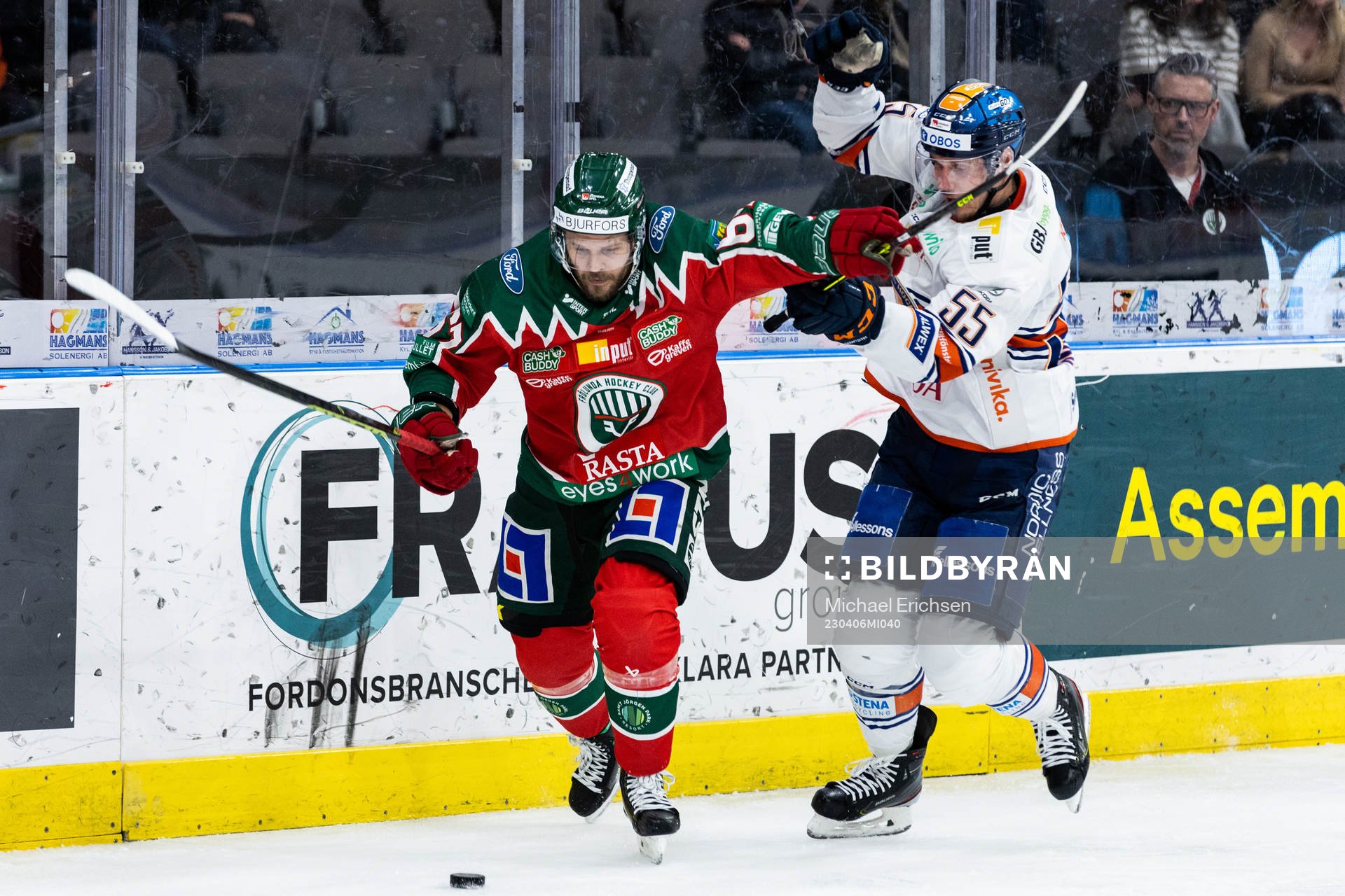 Frölundas Jacob Nilsson och Växjös Miika Koivisto