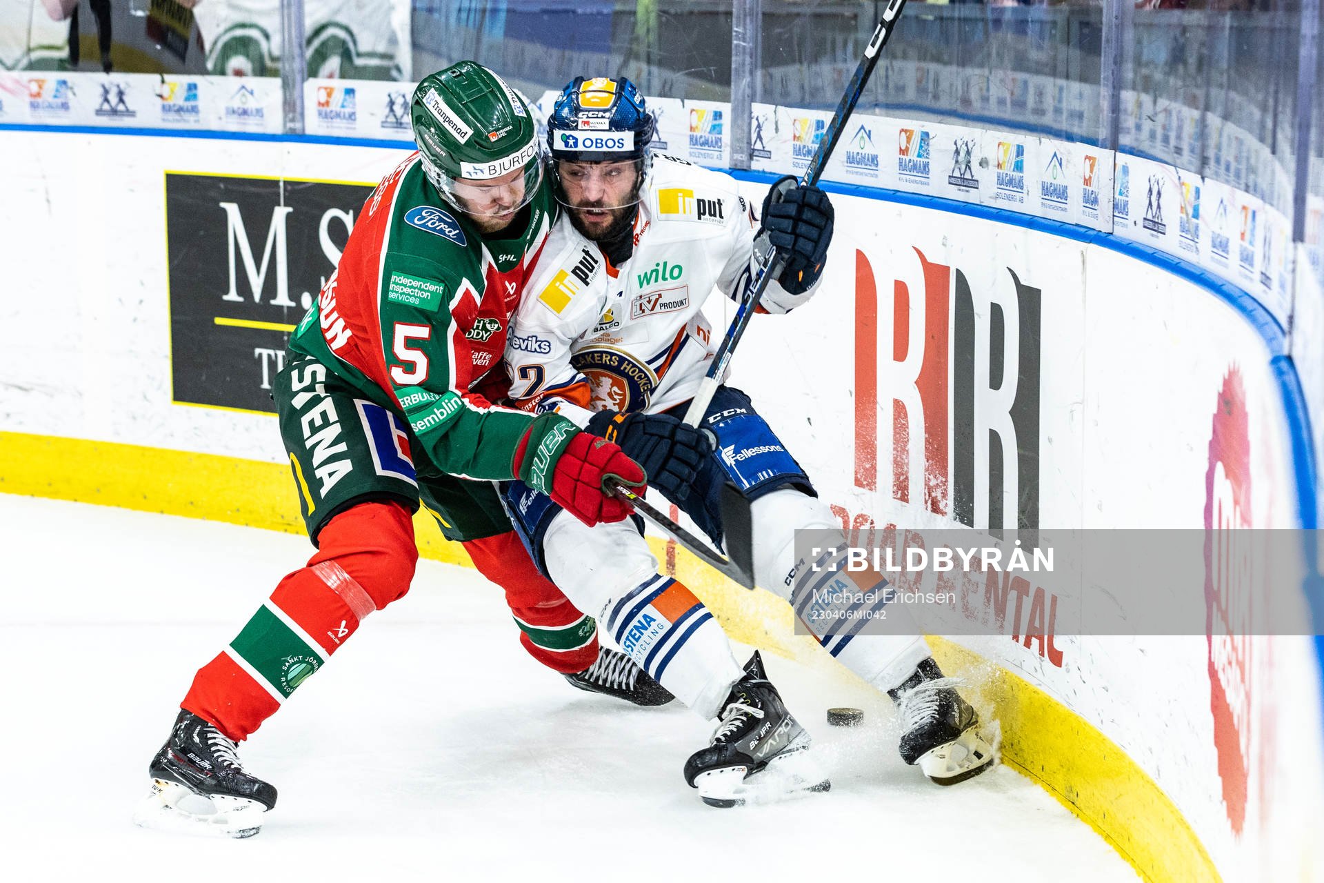 Frölundas Filip Johansson och Växjös Tobias Rieder