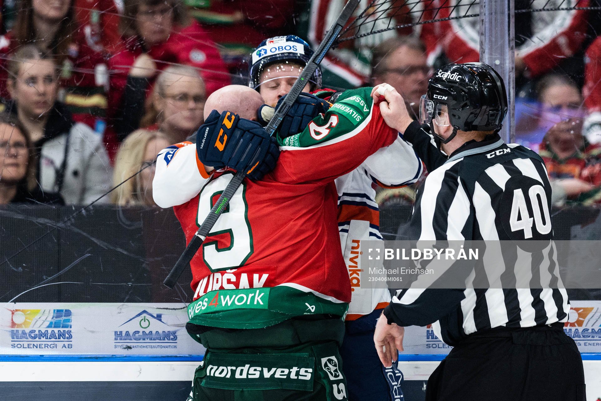 Frölundas Jan Mursak och Växjös Ludvig Claesson